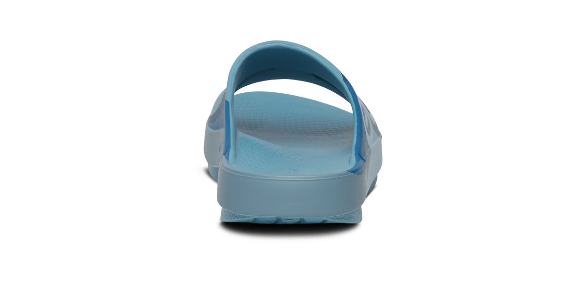 Oofos Women's Sport Slide Ocean Blue Wave