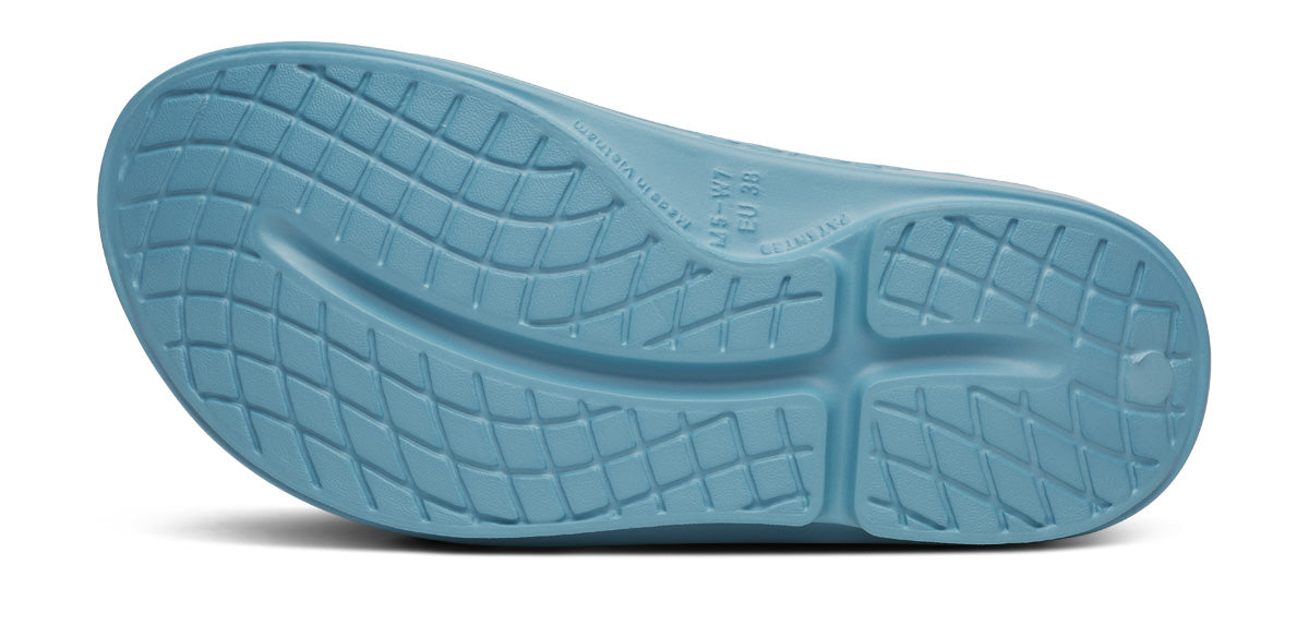 Oofos Men's Sport Slide Ocean Blue Wave