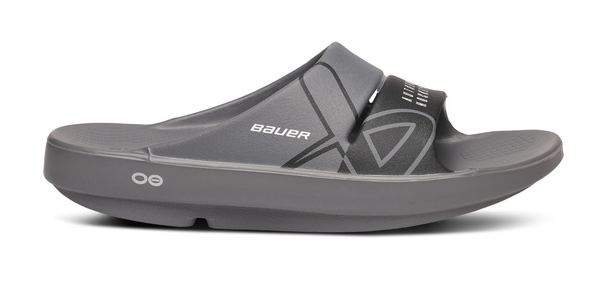Oofos Men's Sport Slide Bauer Slate