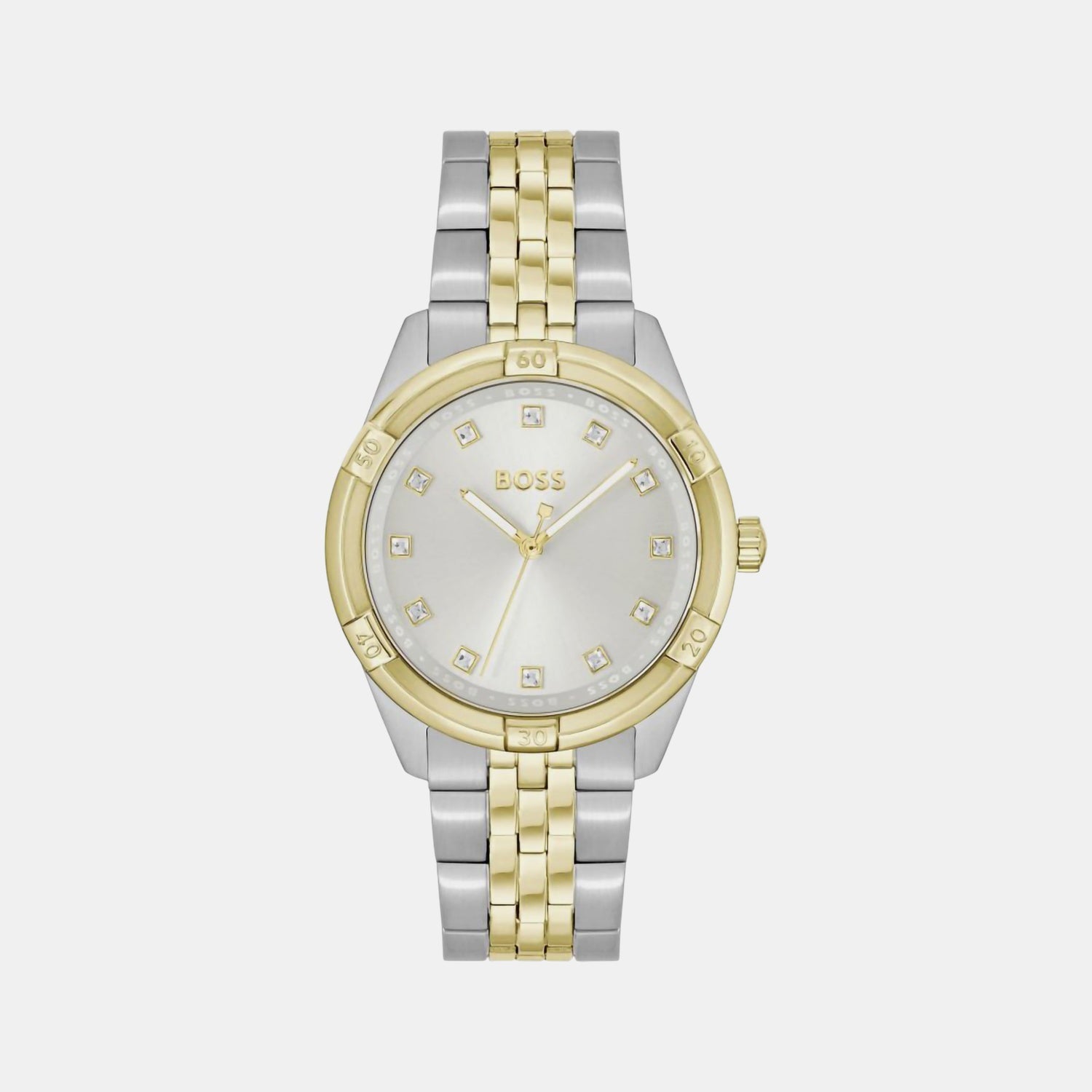 Boss Rhea Women Quartz Silver Dial Analog Stainless Steel Watch 1502700