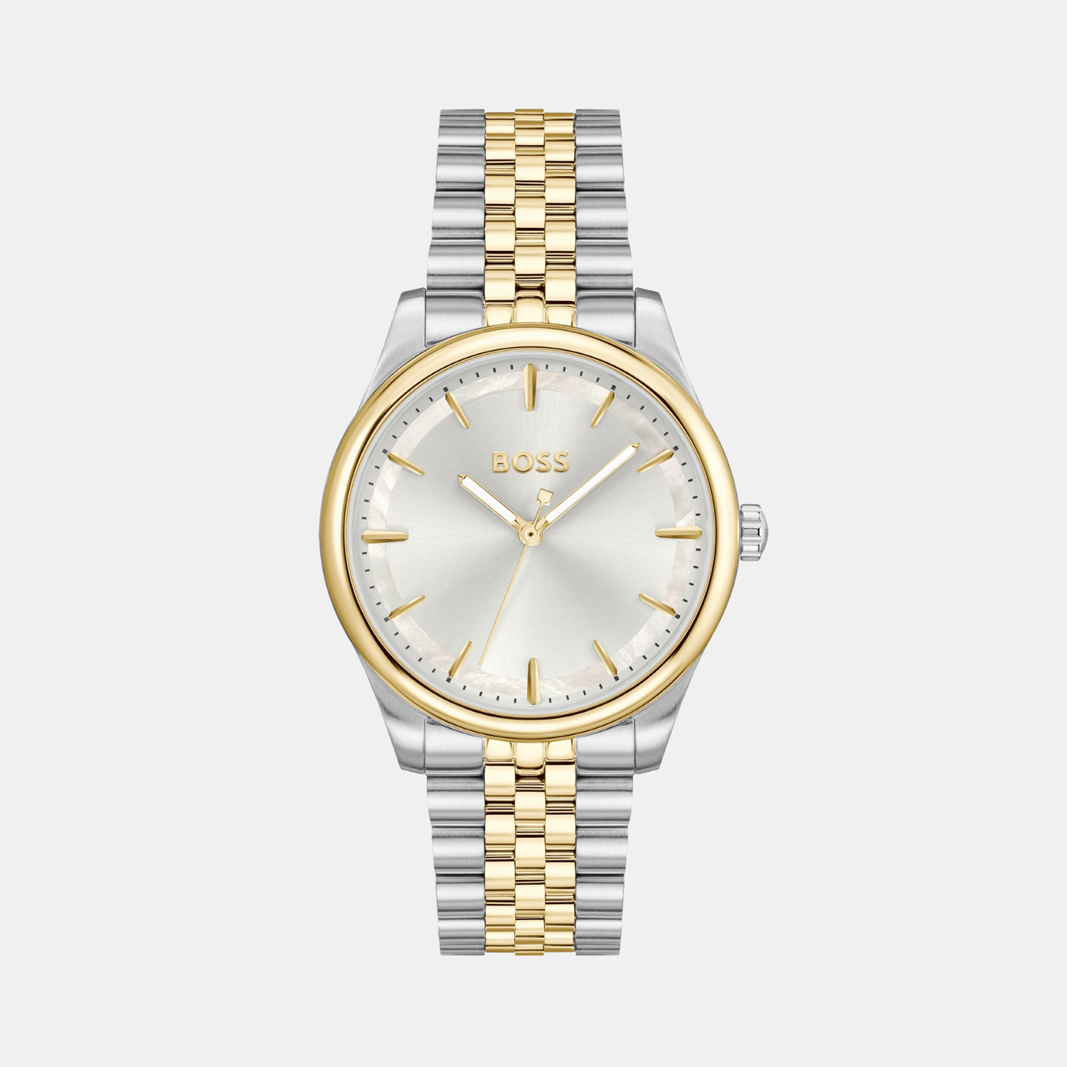 Boss Graceful Women Quartz Mother Of Pearl Dial Analog Stainless Steel Watch 1502779