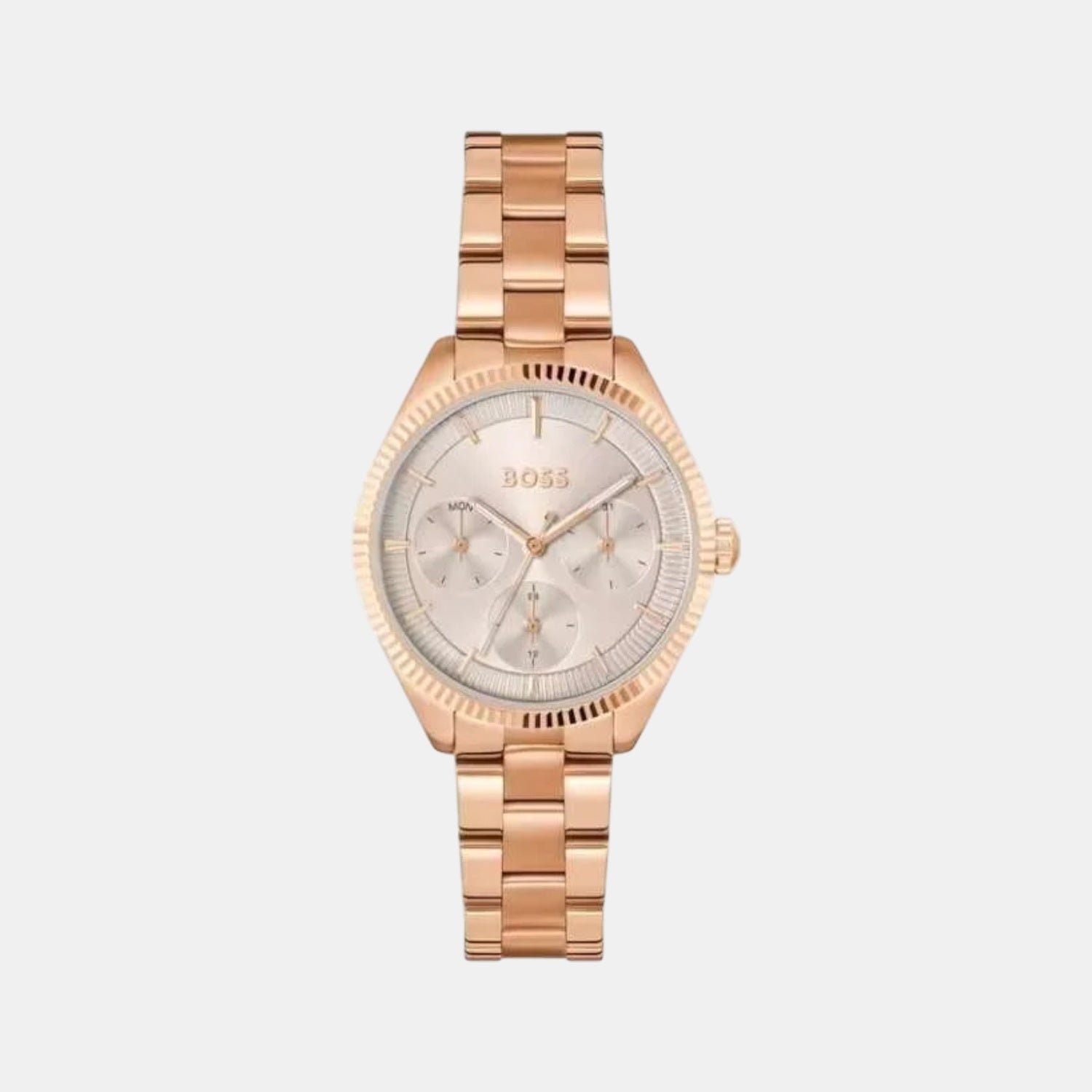 Boss Sage Sport Women Quartz Grey Dial Multi-Function Stainless Steel Watch 1502802