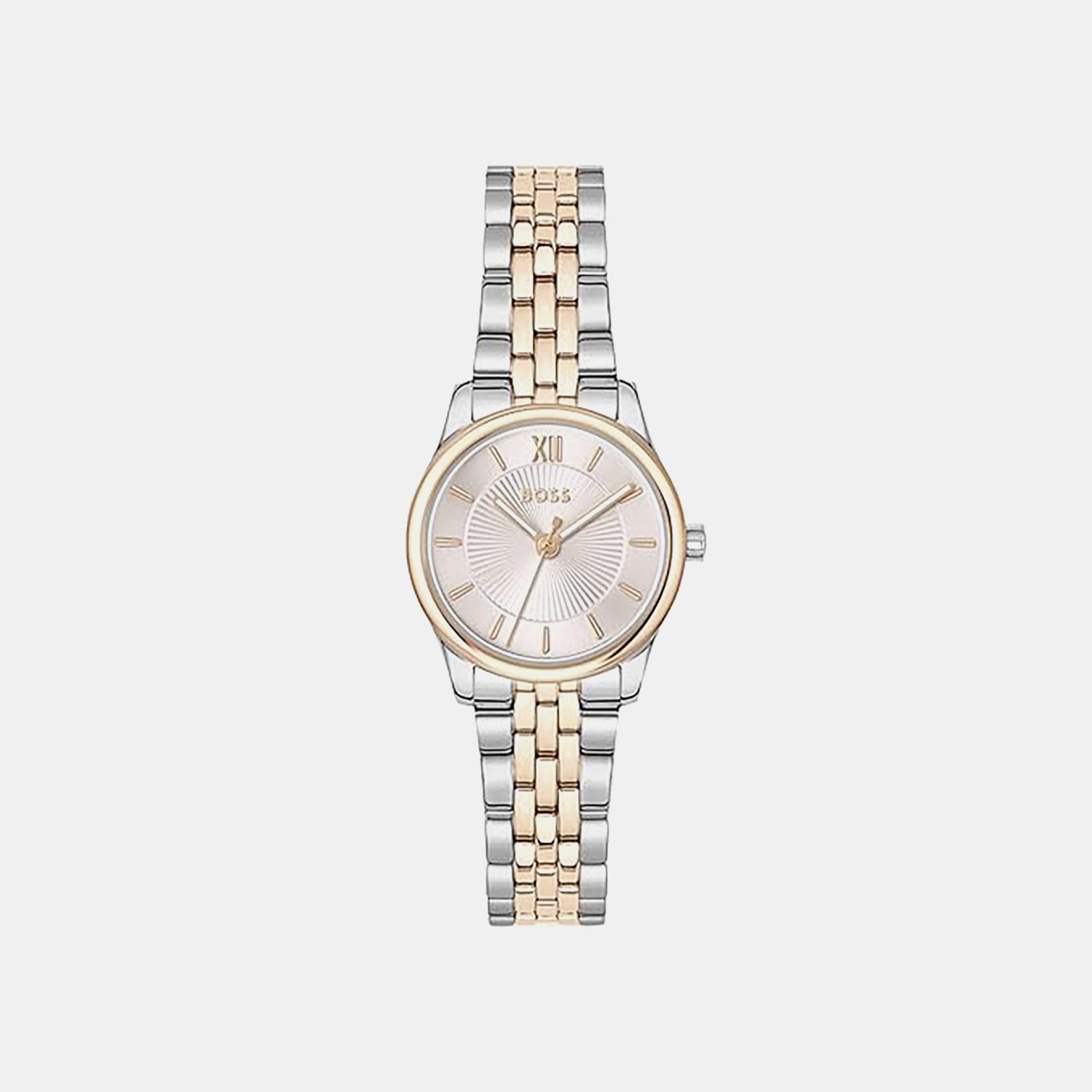Boss Graceful Mina Women Quartz Pink Dial Analog Stainless Steel Watch 1502842