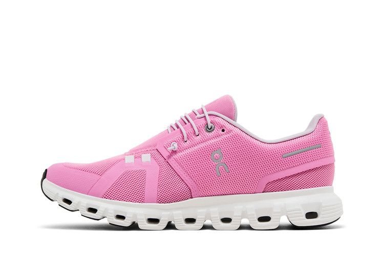 on running cloud 6 raspberry white (women's)