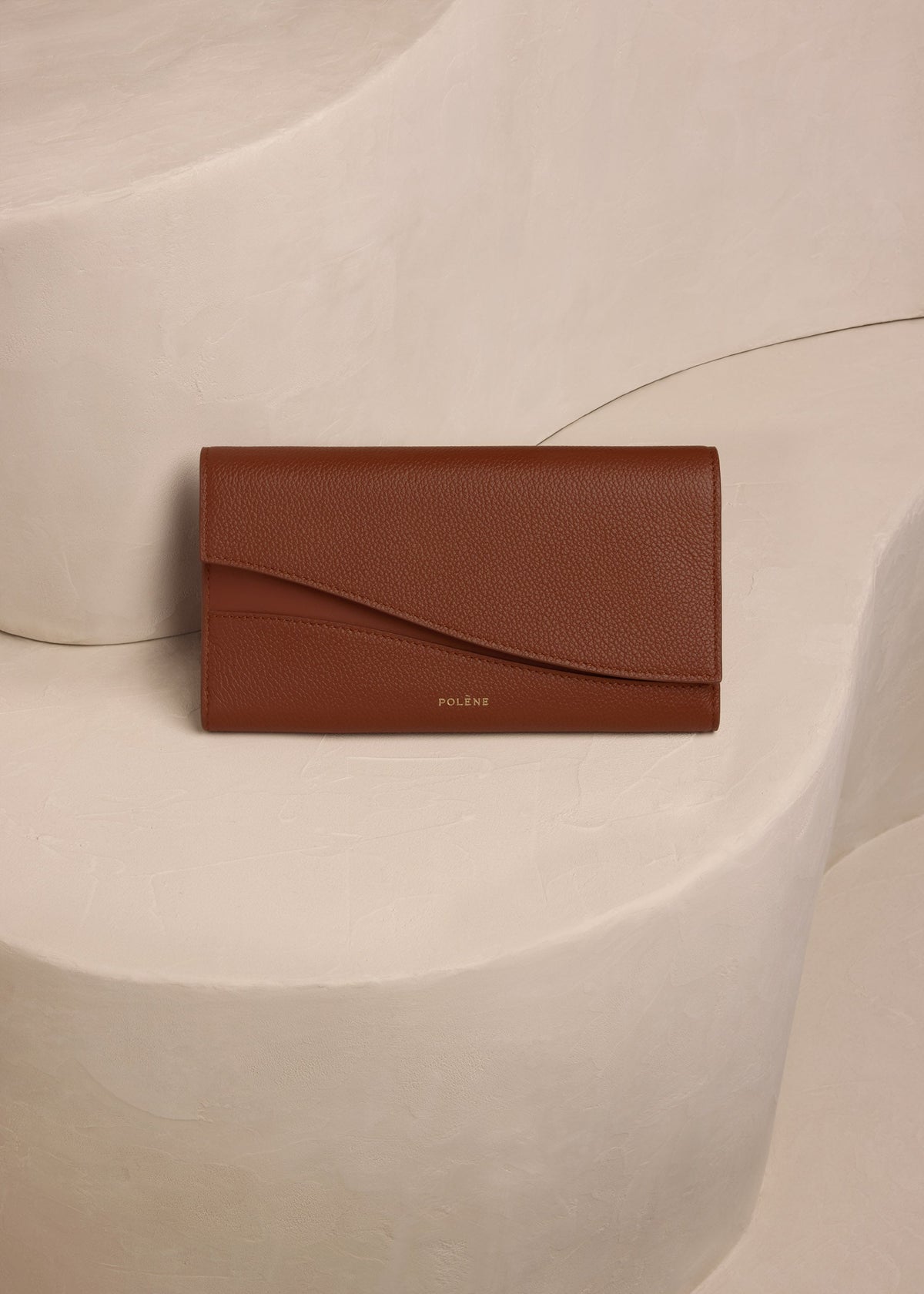 Polene Sierra Wallet Duo Cognac