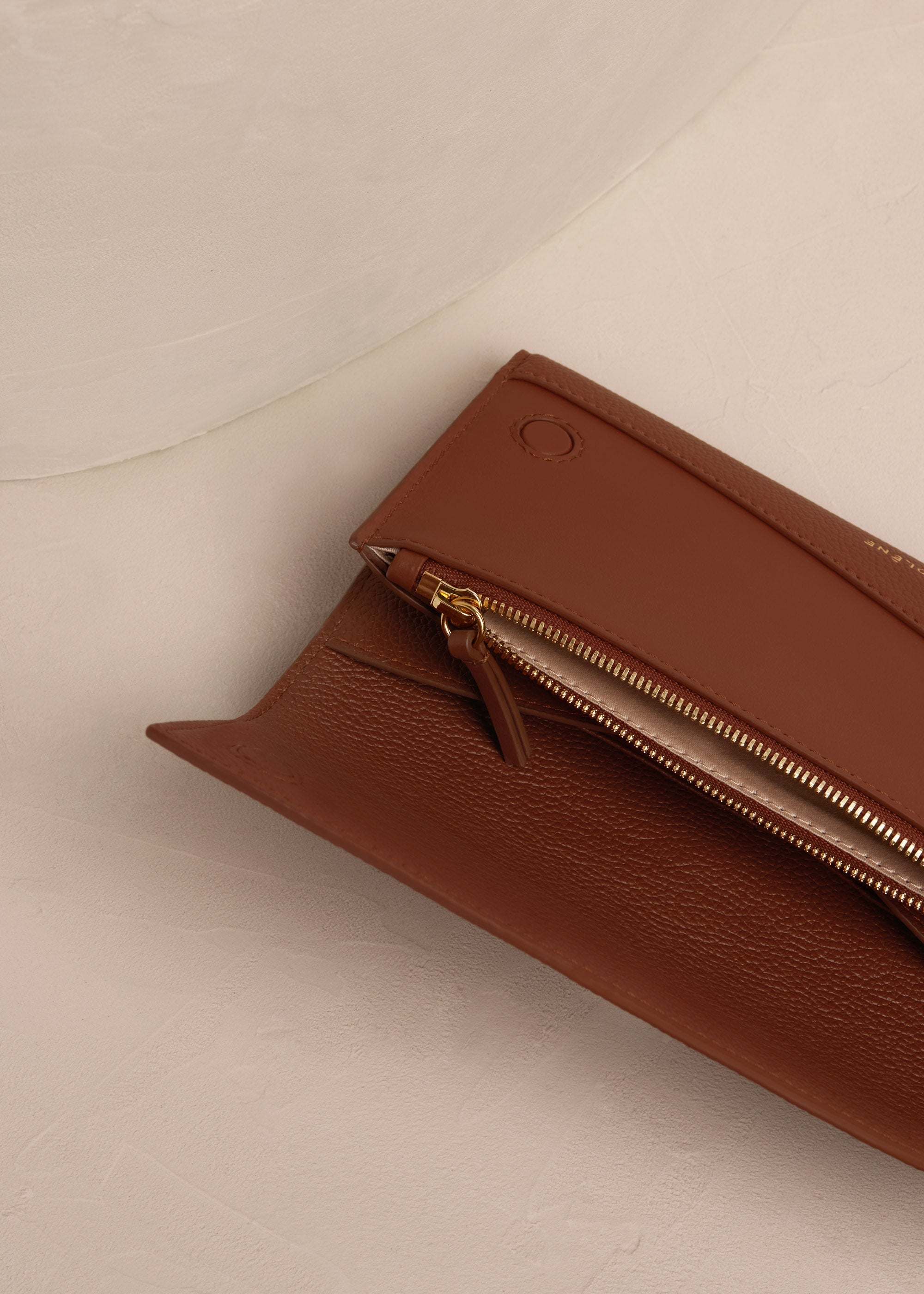 Polene Sierra Wallet Duo Cognac