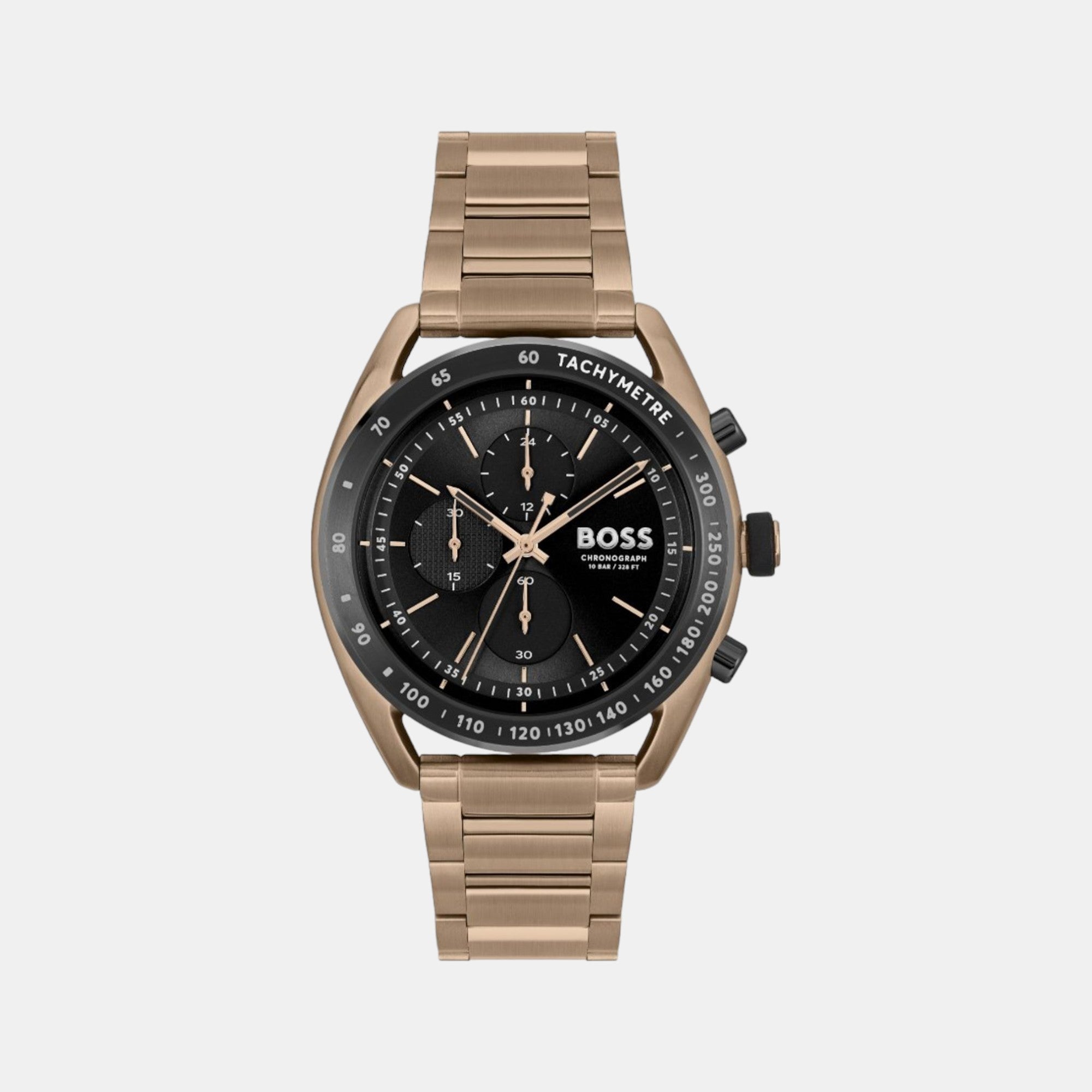 Boss Center Court Men Quartz Black Dial Chronograph Stainless Steel Watch 1514027