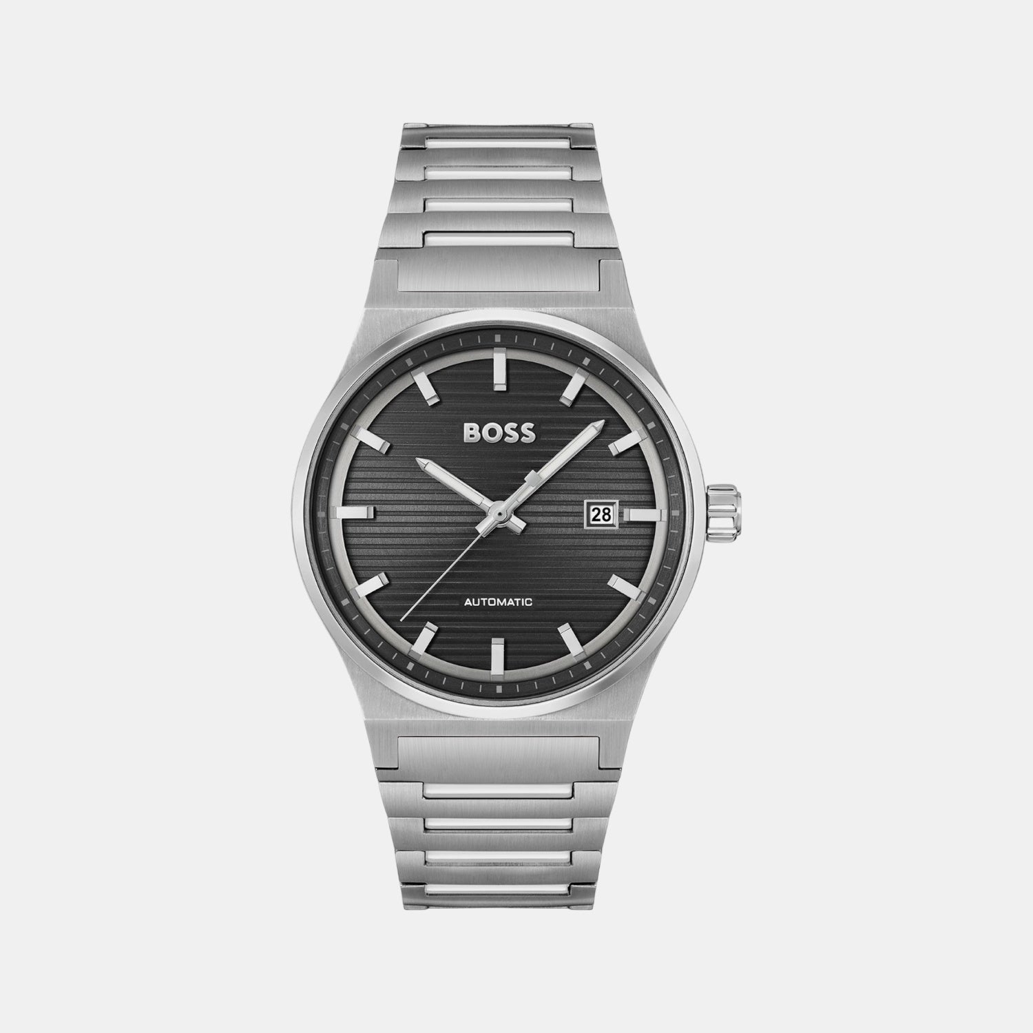 Boss Candor Men Quartz Black Dial Analog Stainless Steel Watch 1514117