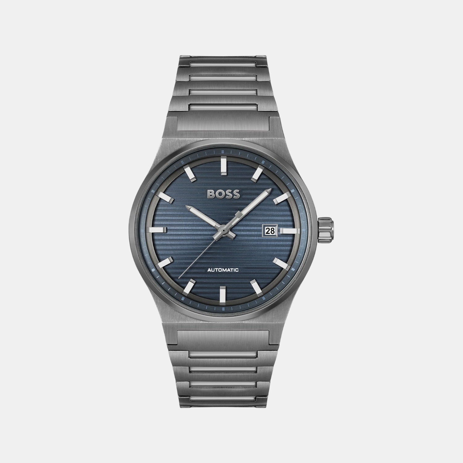 Boss Candor Men Automatic Blue Dial Analog Stainless Steel Watch 1514119