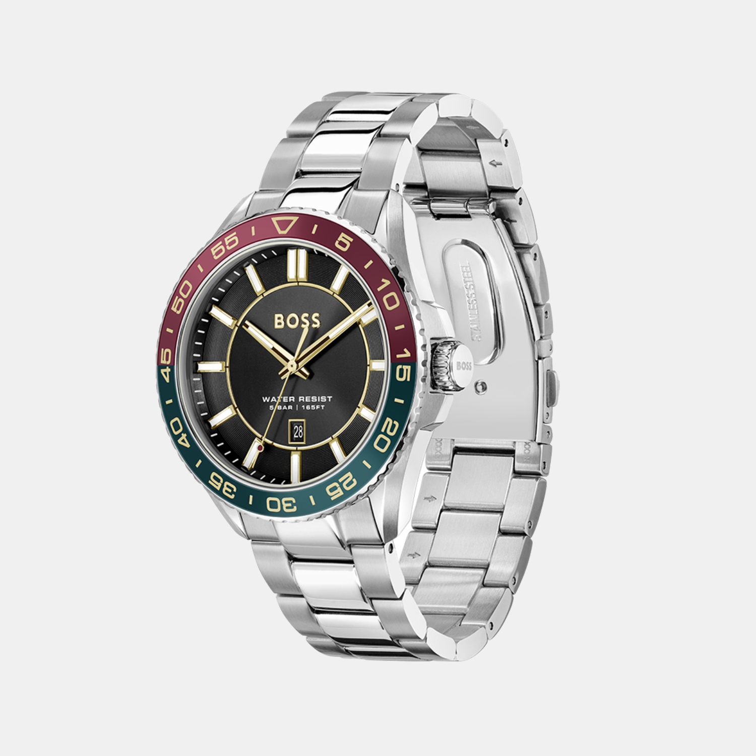 Boss Runner 3H Men Quartz Black Dial Analog Stainless Steel Watch 1514210