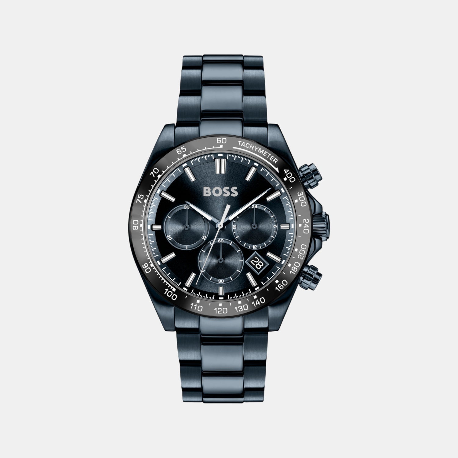 Boss Hero 2.0 Men Quartz Blue Dial Chronograph Stainless Steel Watch 1514270