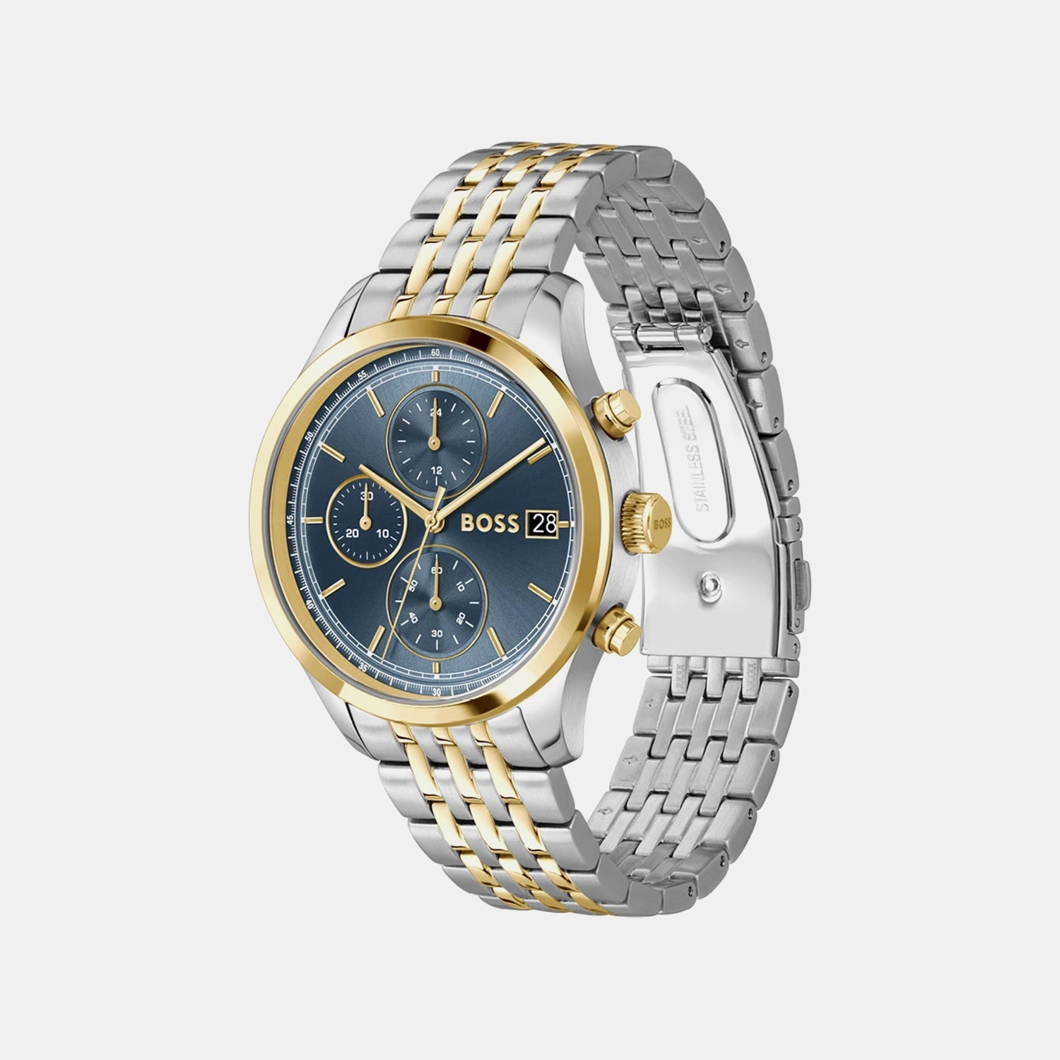 Boss Stratus Men Quartz Blue Dial Analog Stainless Steel Watch 1514329