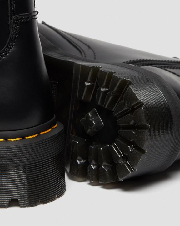 Dr Martens Jadon Boot Smooth Leather Platforms - Black