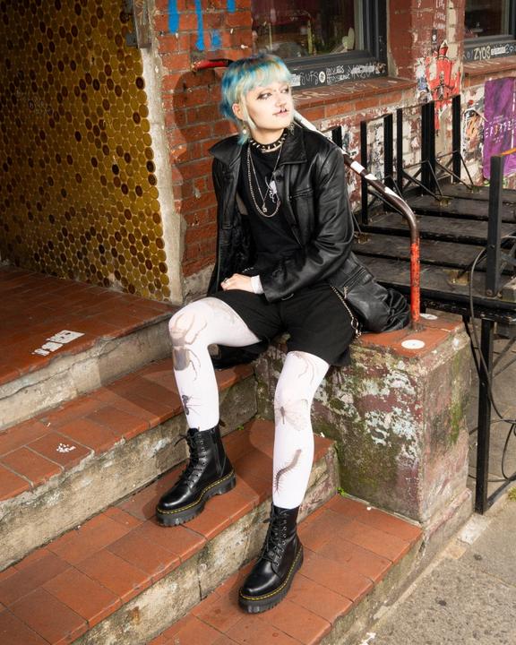 Dr Martens Jadon Boot Smooth Leather Platforms - Black