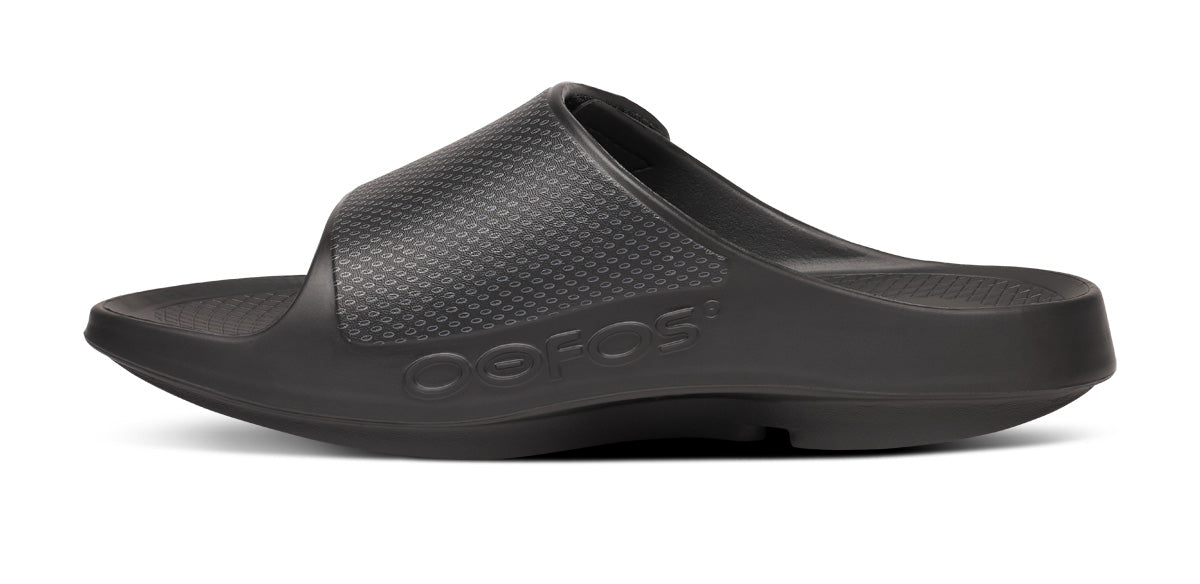 Oofos Women's Limited Sport Flex Slide Bauer Black
