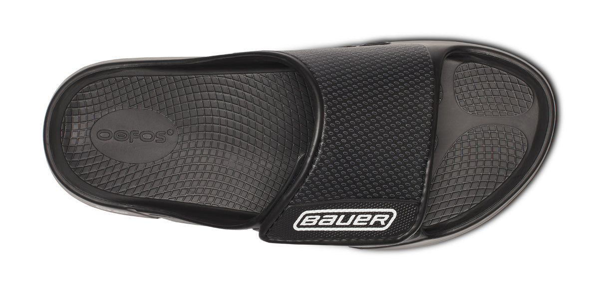 Oofos Women's Limited Sport Flex Slide Bauer Black
