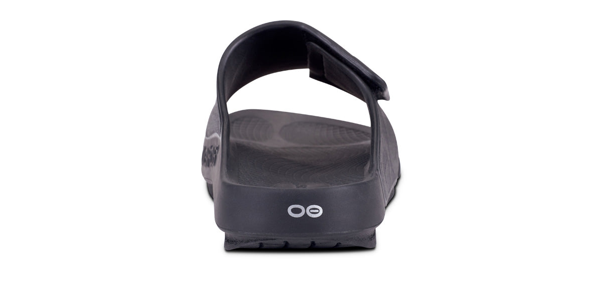 Oofos Women's Sport Flex Slide Matte Black