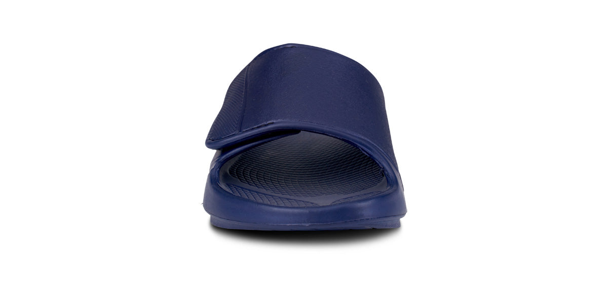 Oofos Men's Sport Flex Slide Navy
