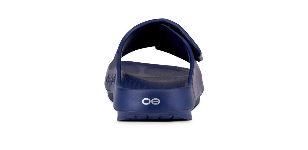 Oofos Men's Sport Flex Slide Navy