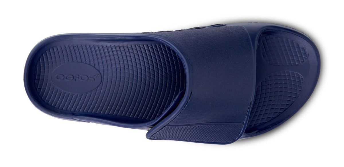 Oofos Women's Sport Flex Slide Navy