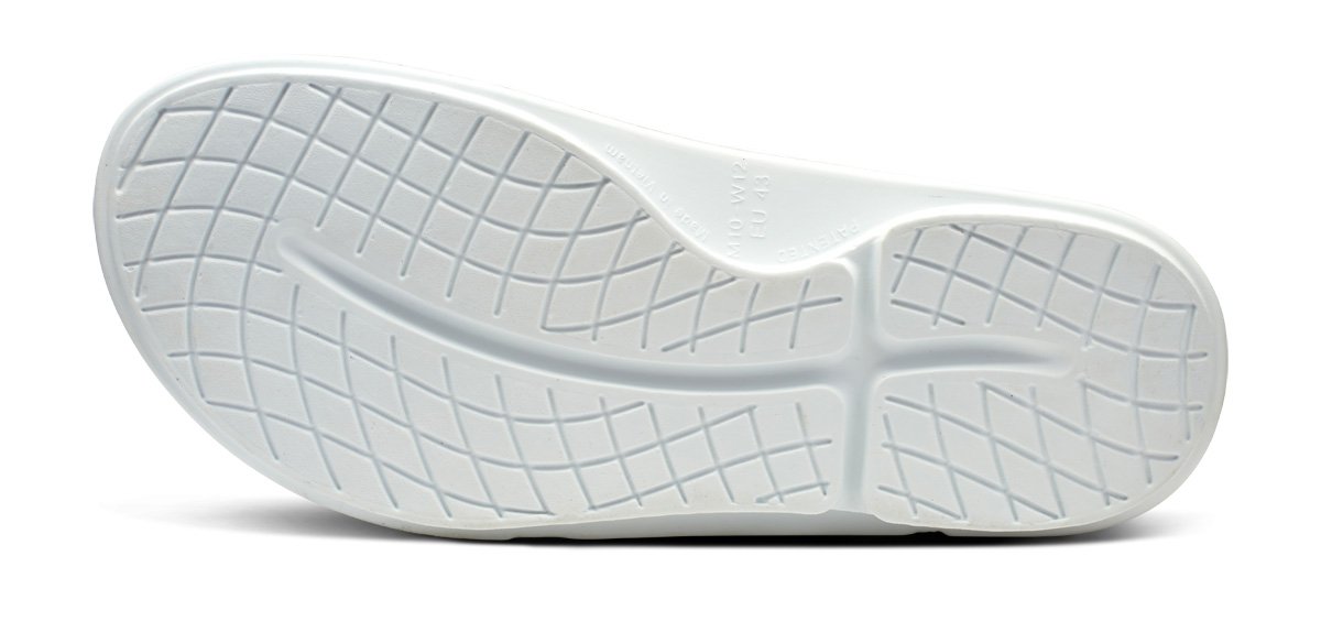 Oofos Women's Sport Flex Slide White