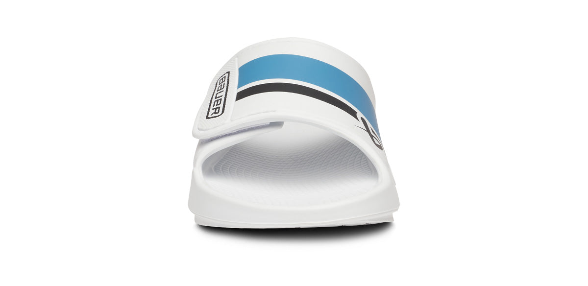 Oofos Men's Limited Sport Flex Slide Bauer White