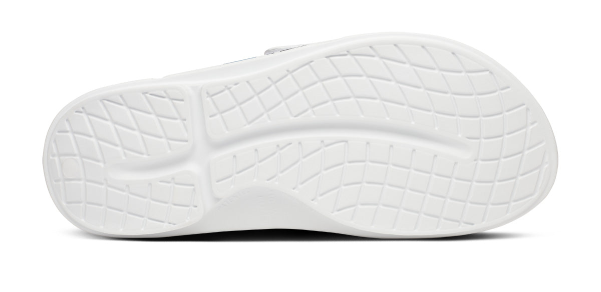 Oofos Women's Limited Sport Flex Slide Bauer White