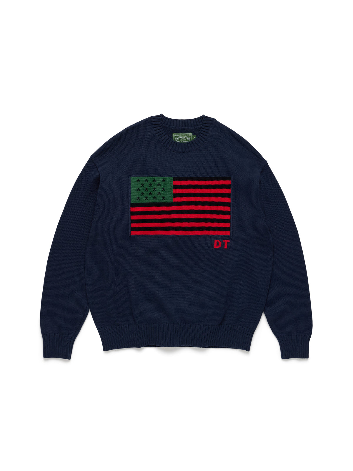 Denim Tears Pan-African American Sweater Navy