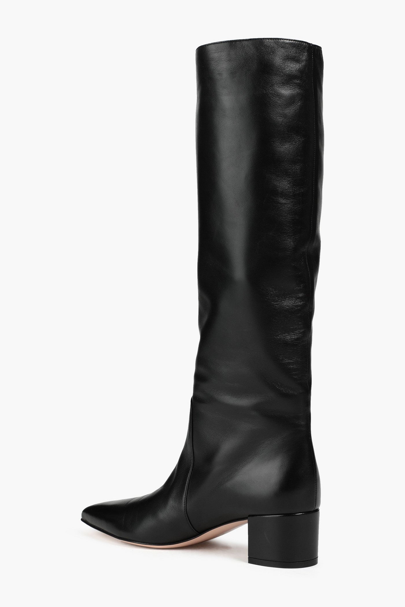 Gianvito Rossi Leather Knee Boots Black Women's