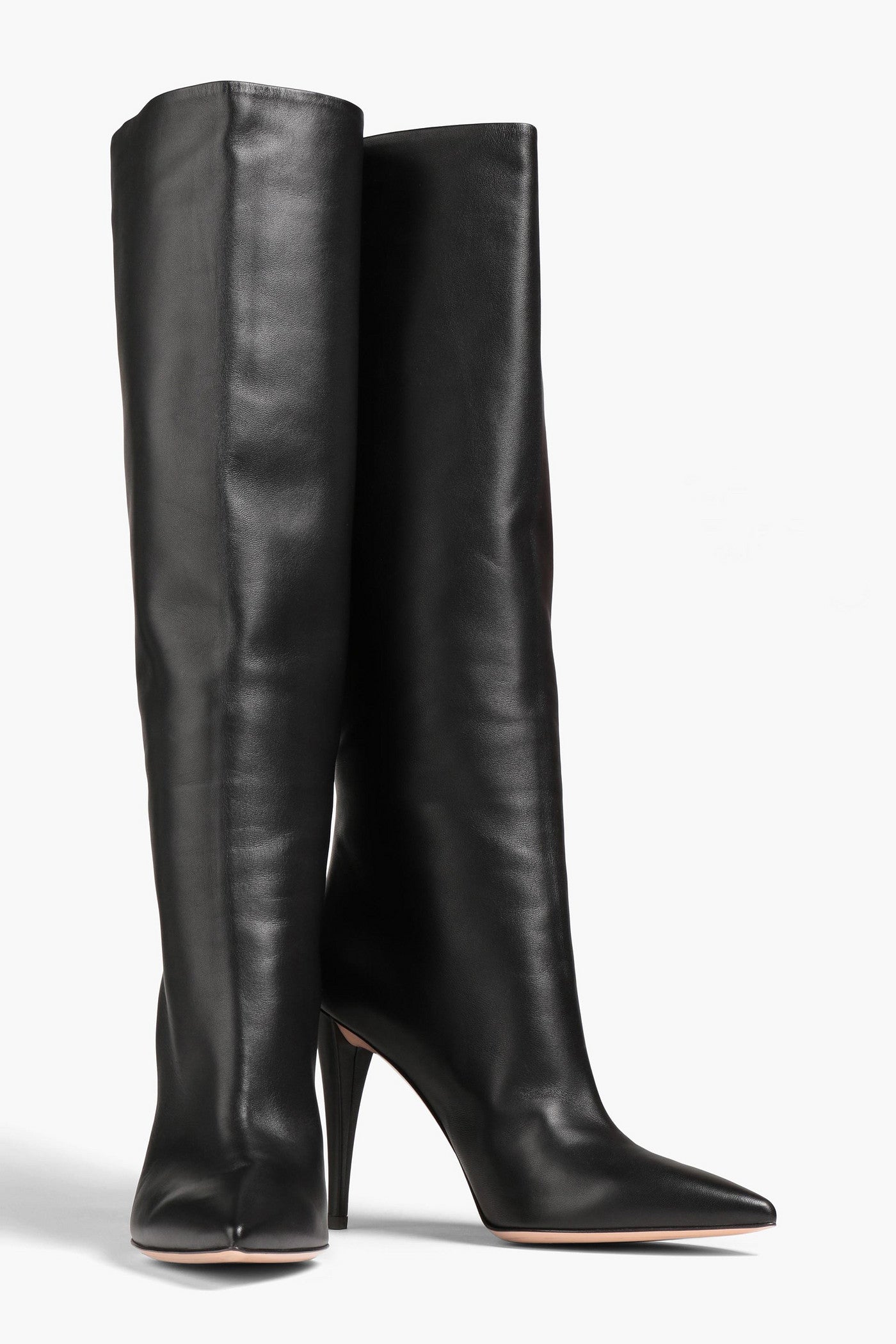 Gianvito Rossi Leather Knee Boots Black Women's
