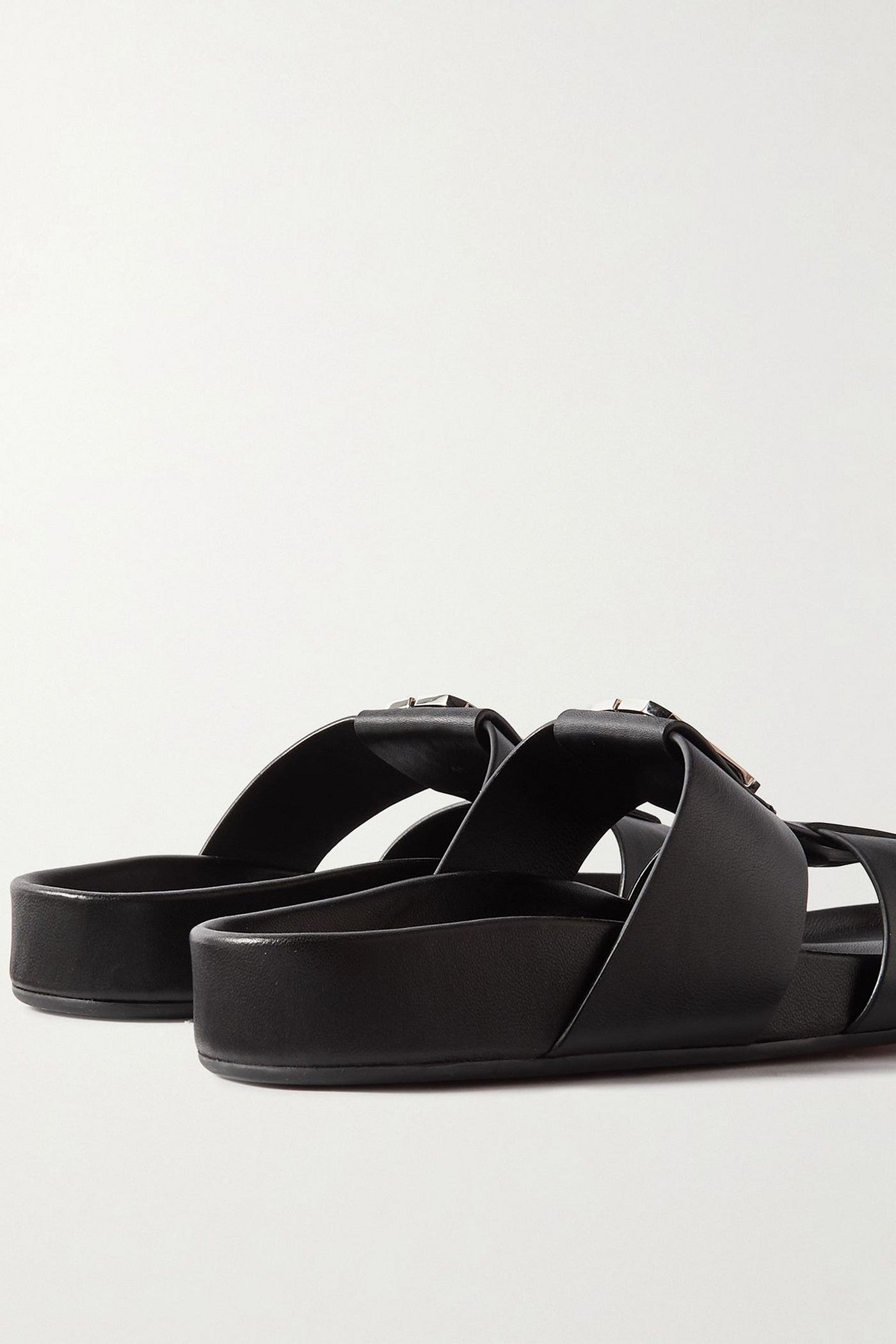 Christian Louboutin Dhabubizz Embellished Leather Mules Black