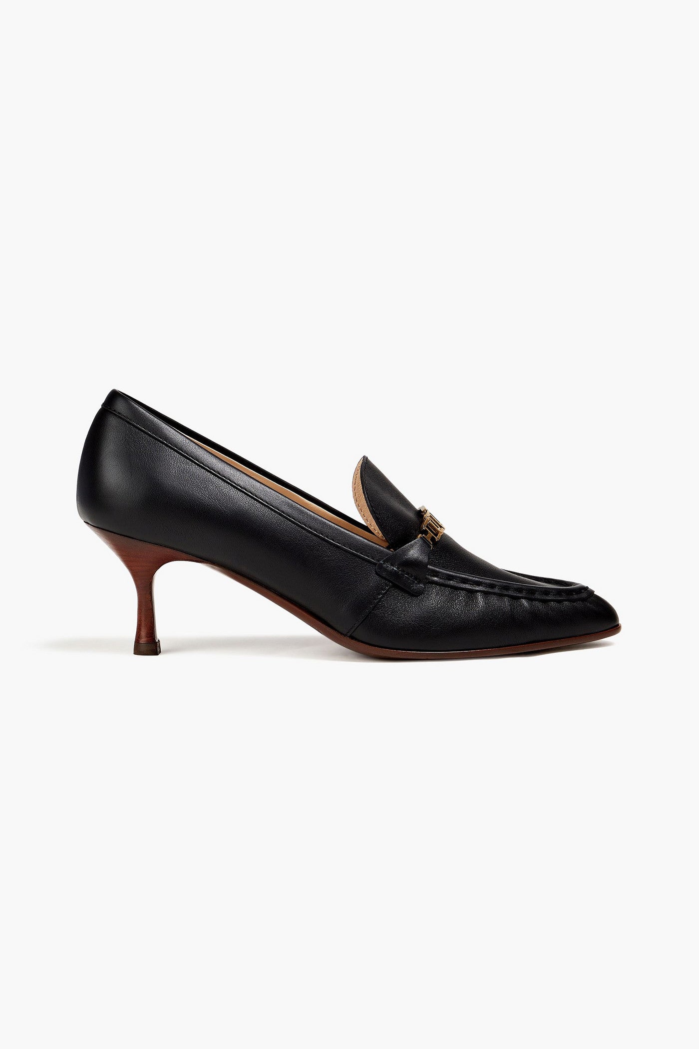 Tod's Embellished Leather Pumps Black Women's