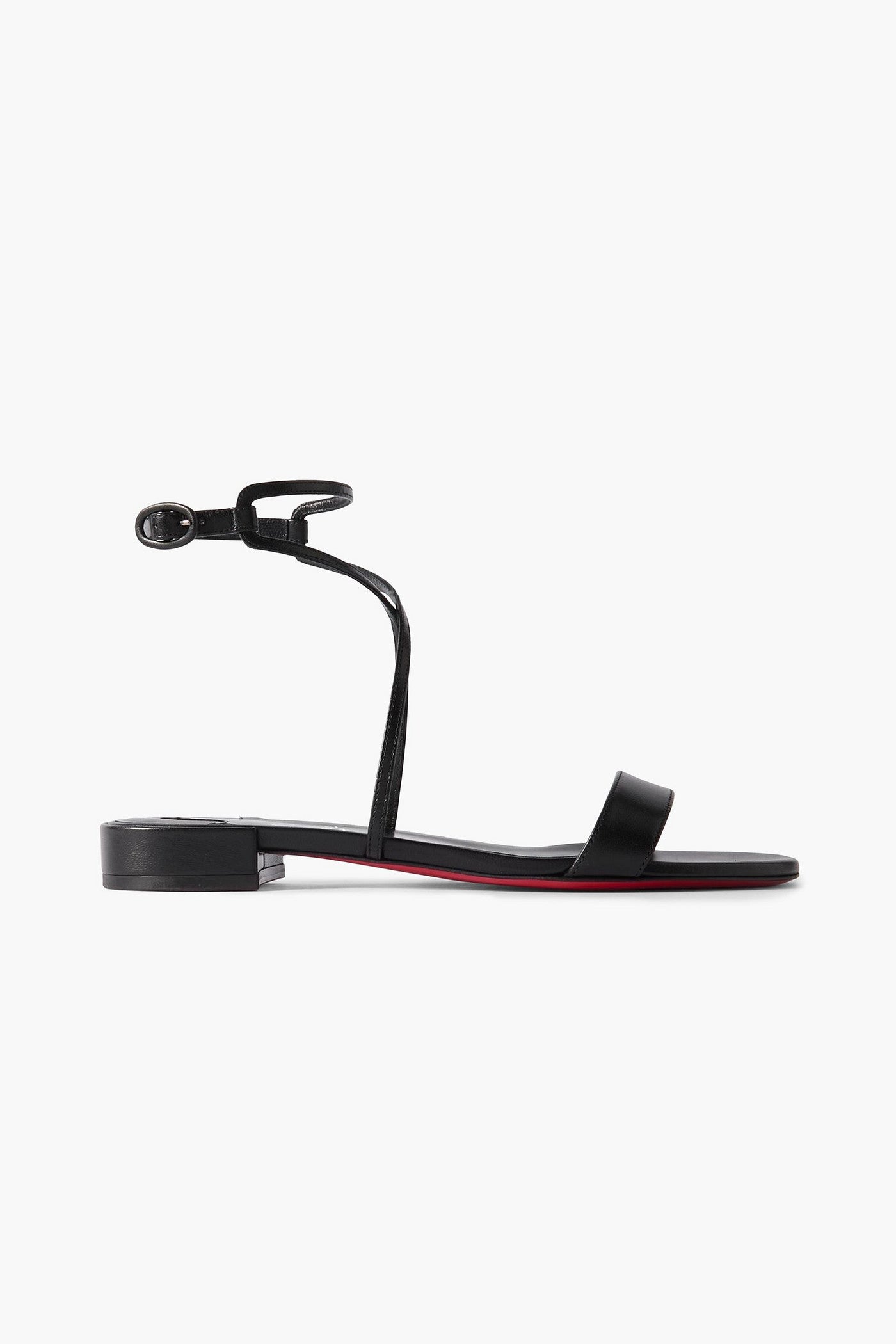 Christian Louboutin Miss Choca Leather Sandals Black Women's