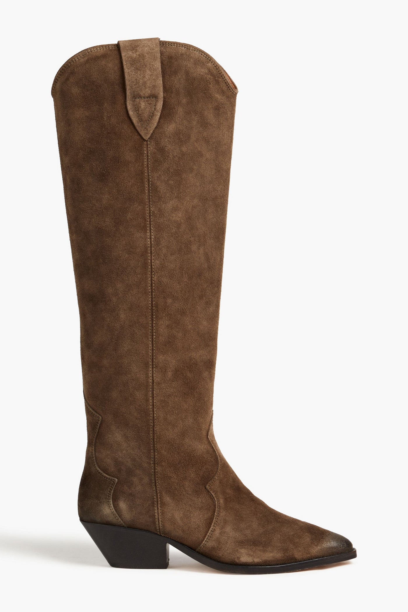 Isabel Marant Suede Cowboy Boots Brown Women's