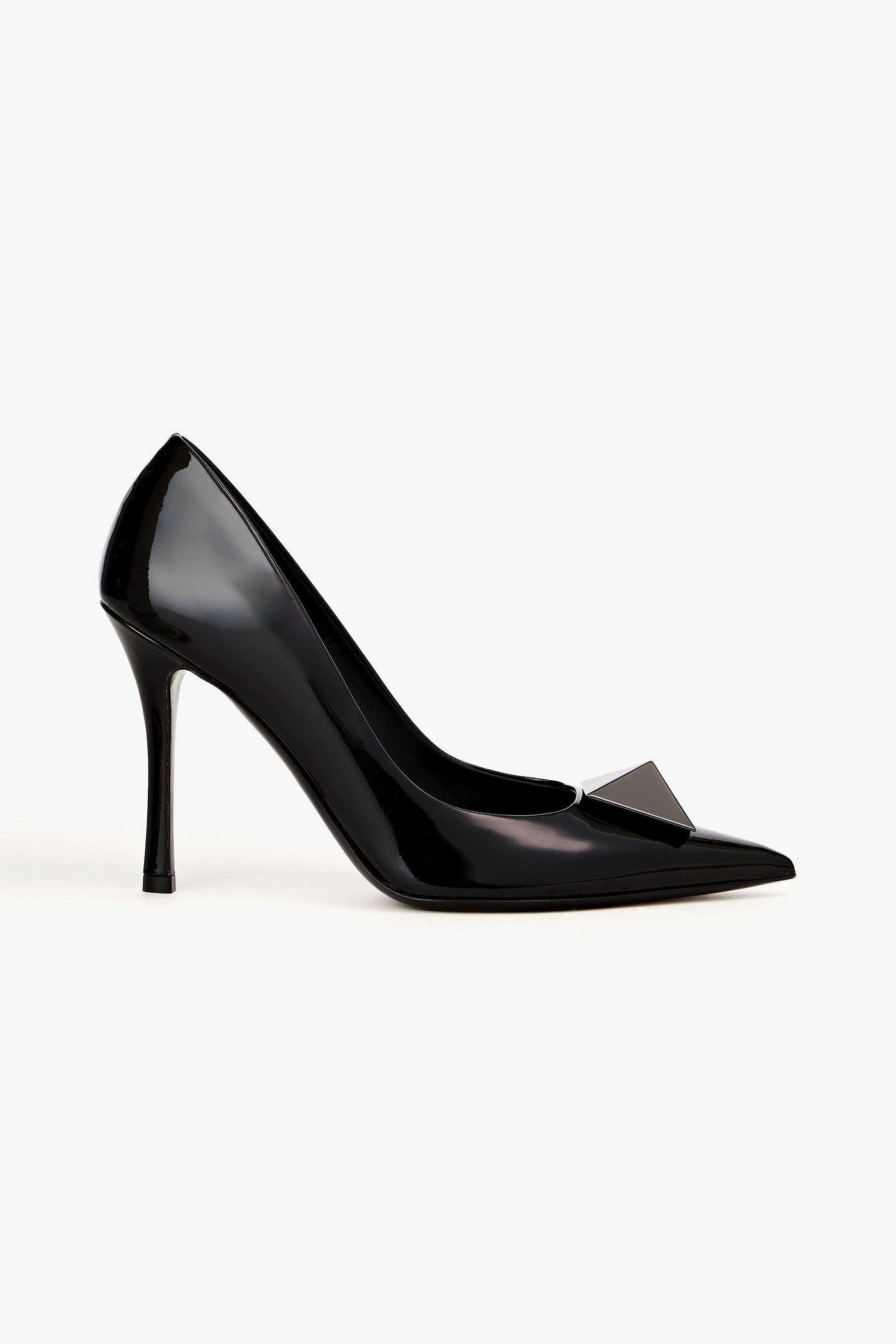Valentino Garavani One Stud Patent-Leather Pumps Black Women's