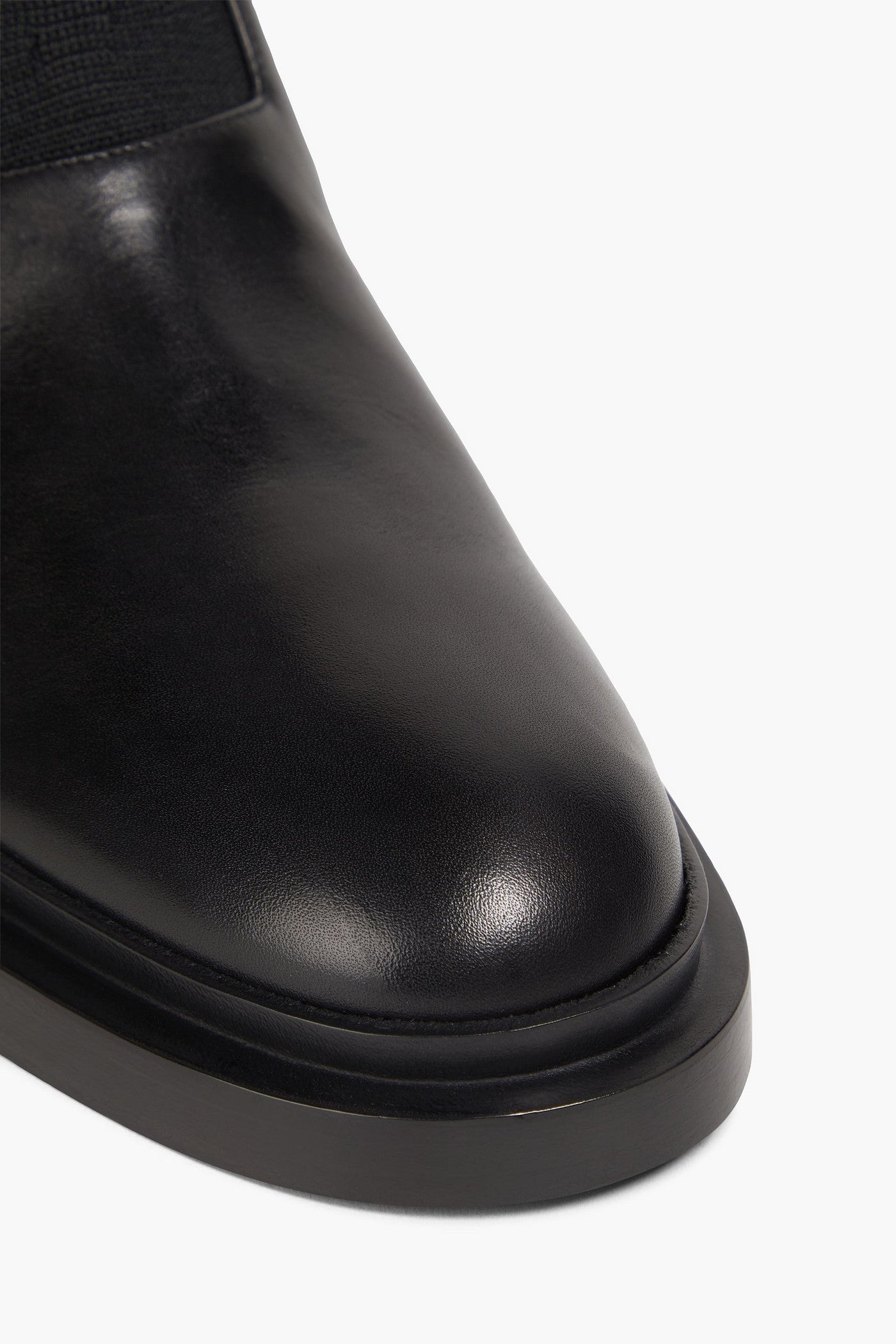 Jil Sander Leather Chelsea Boots Black Women's