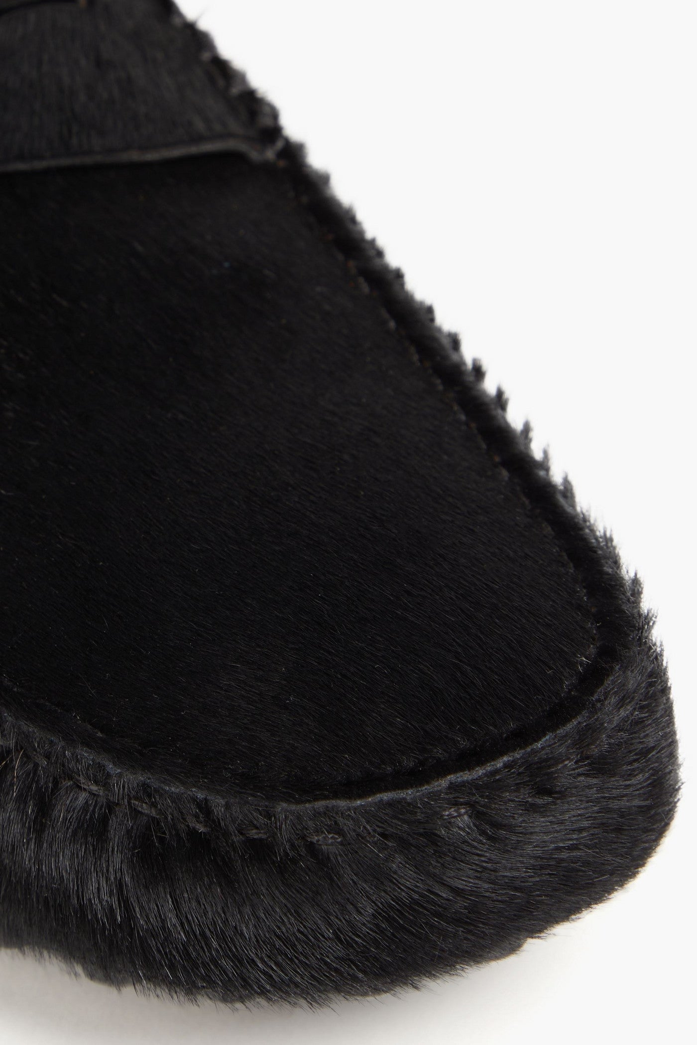 Tod's Gommino Calf Hair Driving Shoes Black