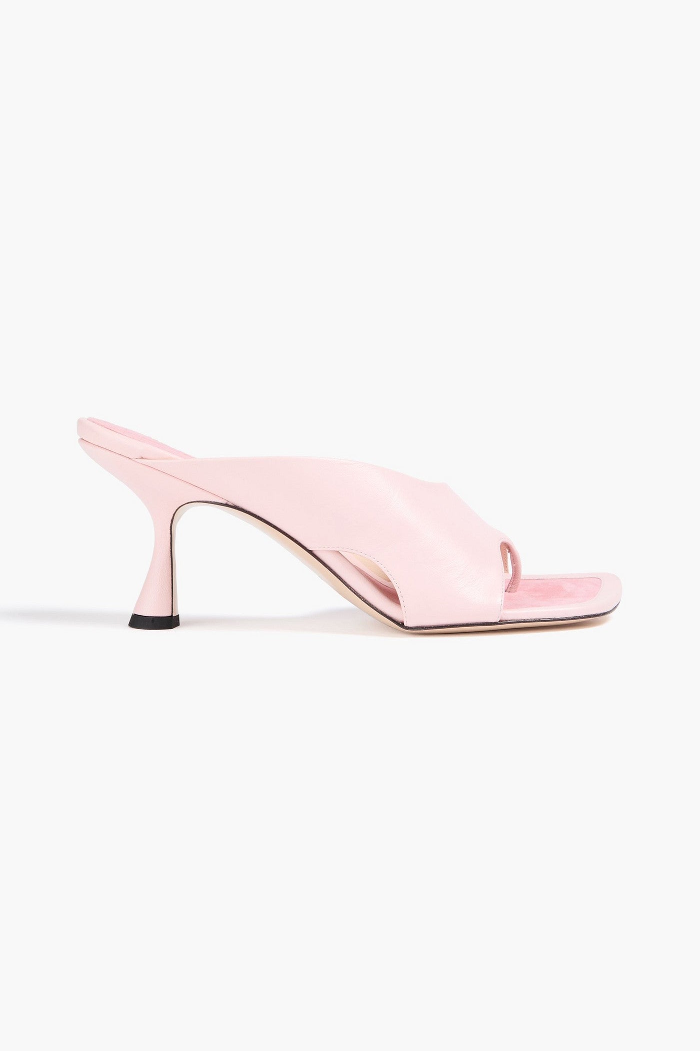 Wandler Gaia Leather Mules Baby Pink Women's