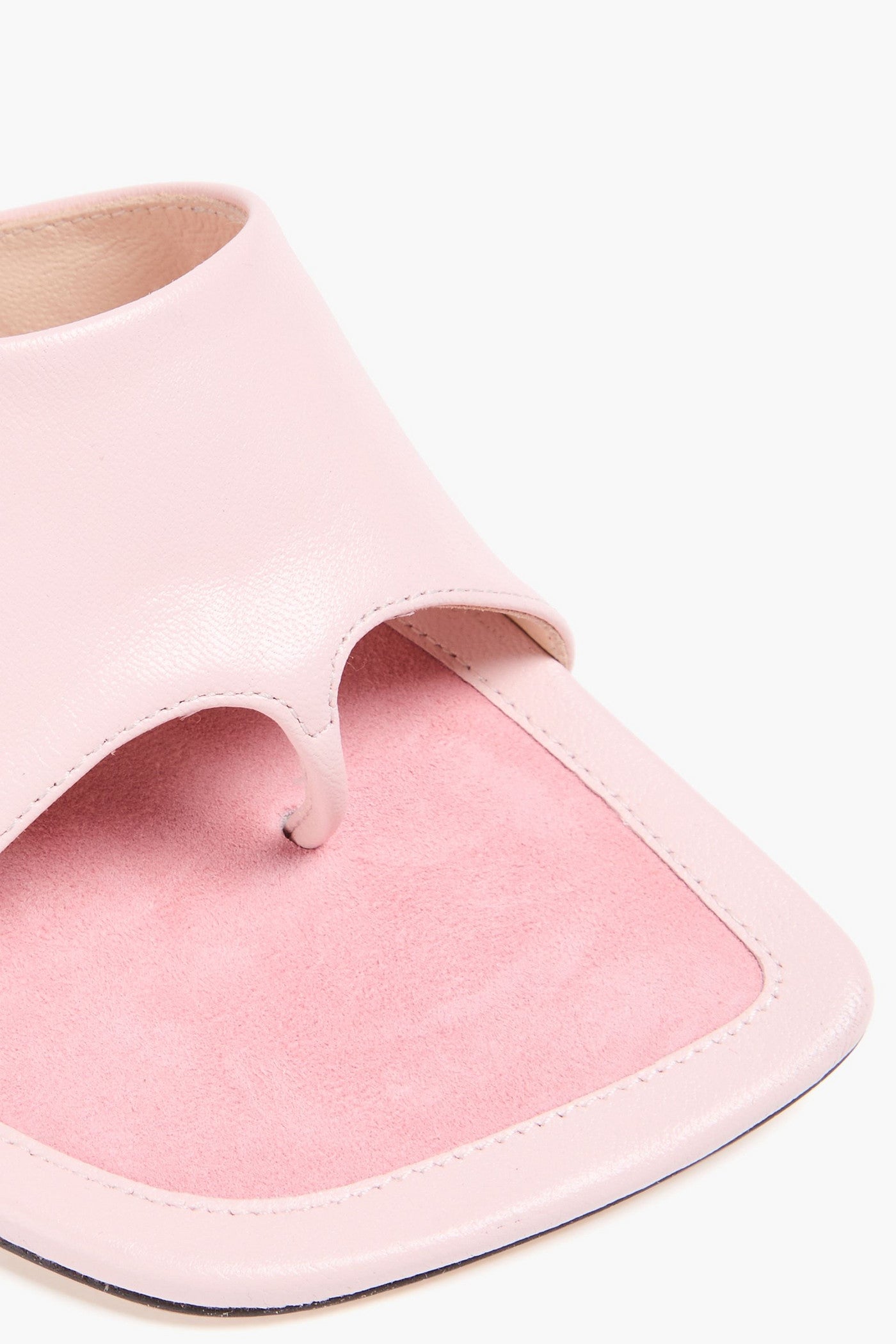 Wandler Gaia Leather Mules Baby Pink Women's