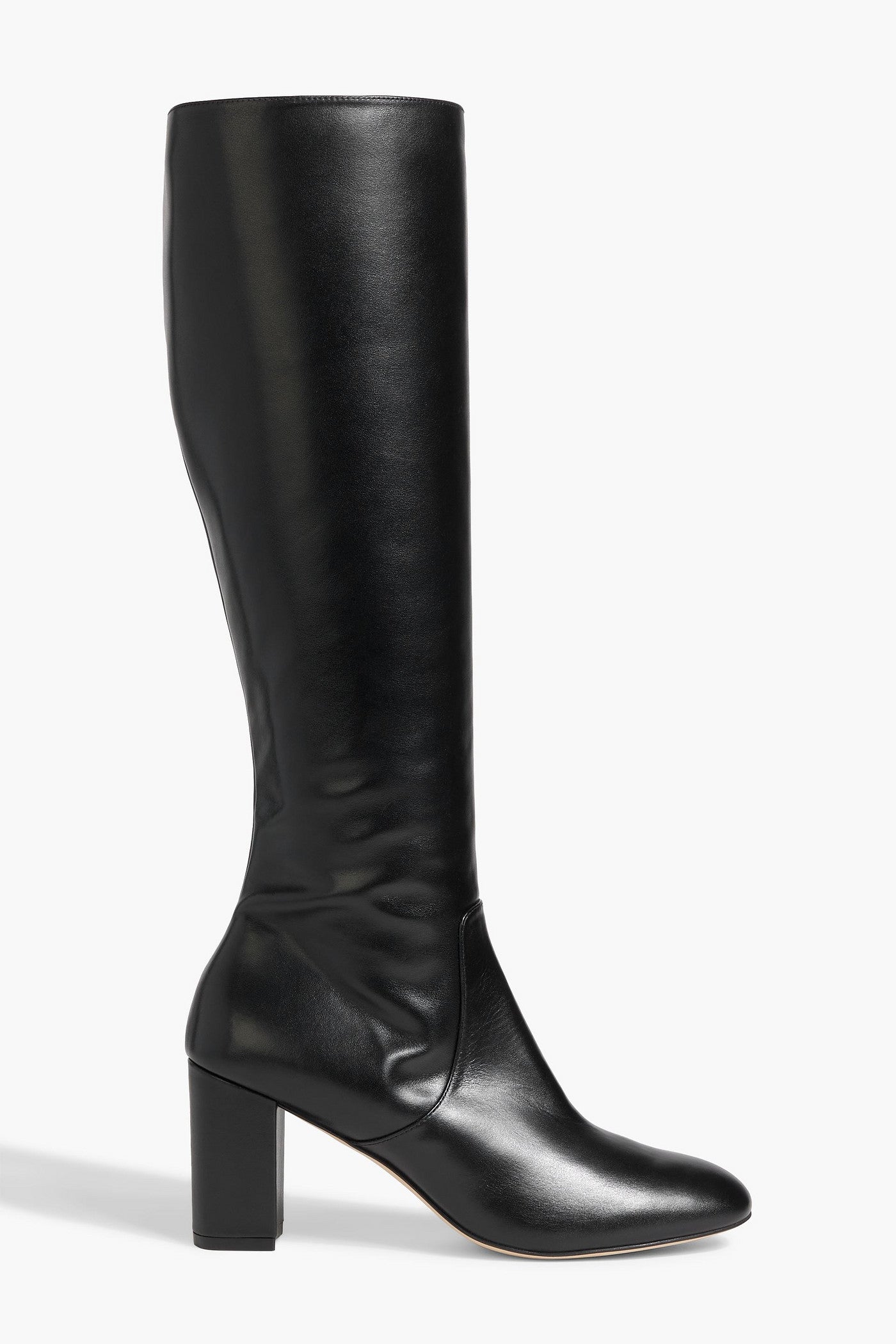 Stuart Weitzman Sofia 75 Leather Knee Boots Black Women's