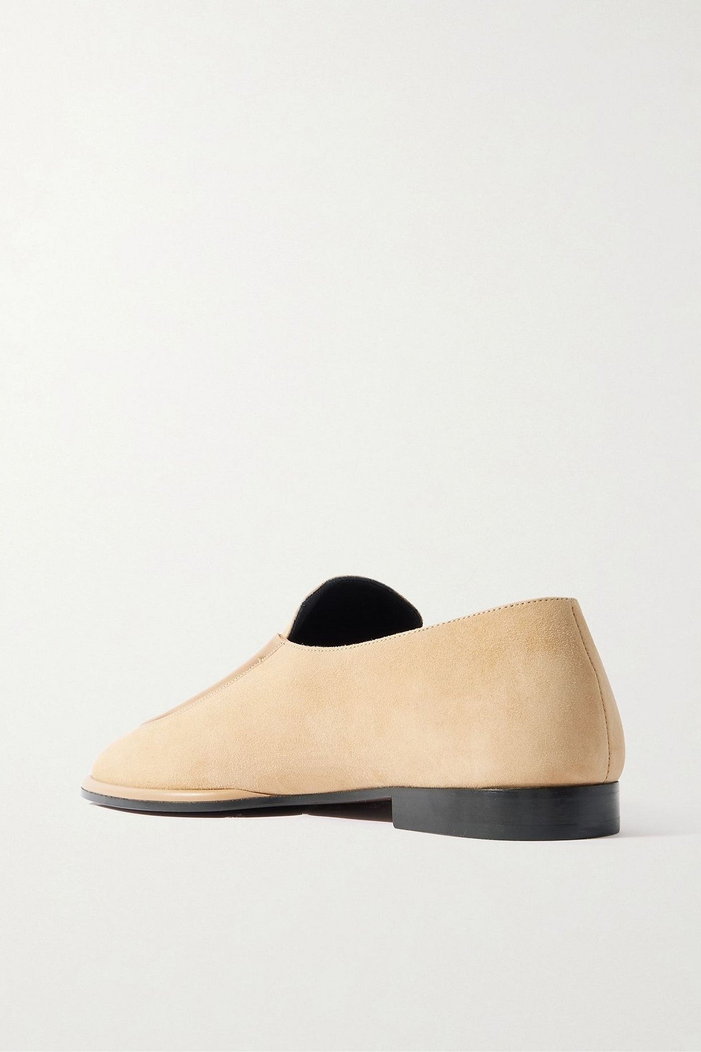 Neous Polaris Leather-Trimmed Suede Loafers Sand Women's
