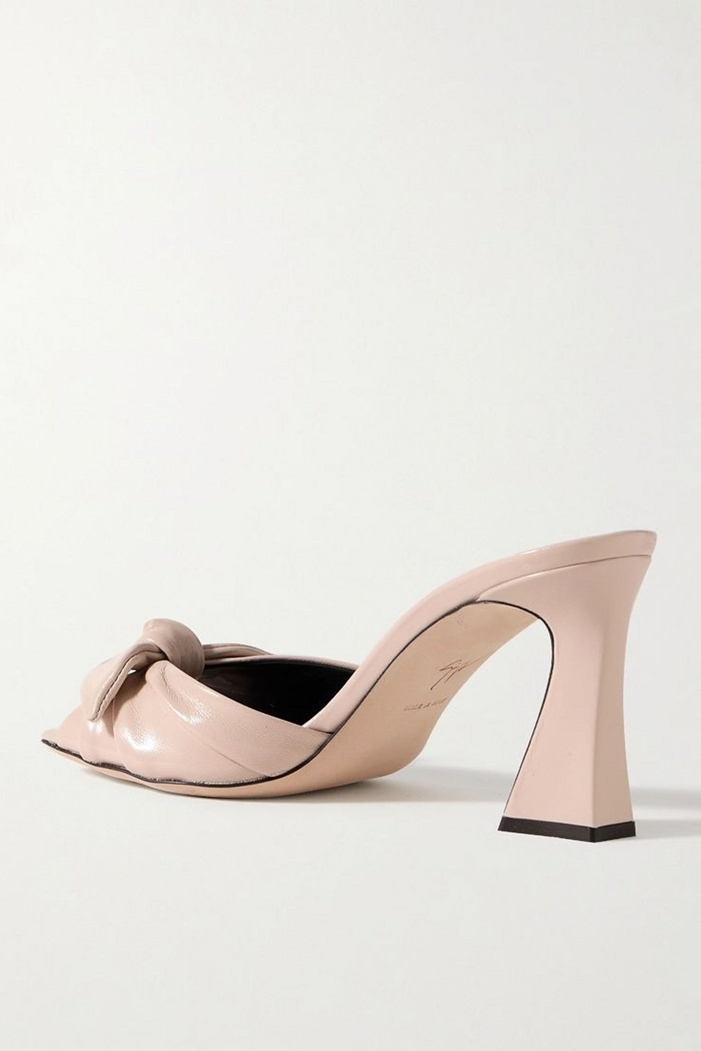 Giuseppe Zanotti Marinetti Patent-Leather Mules Blush Women's