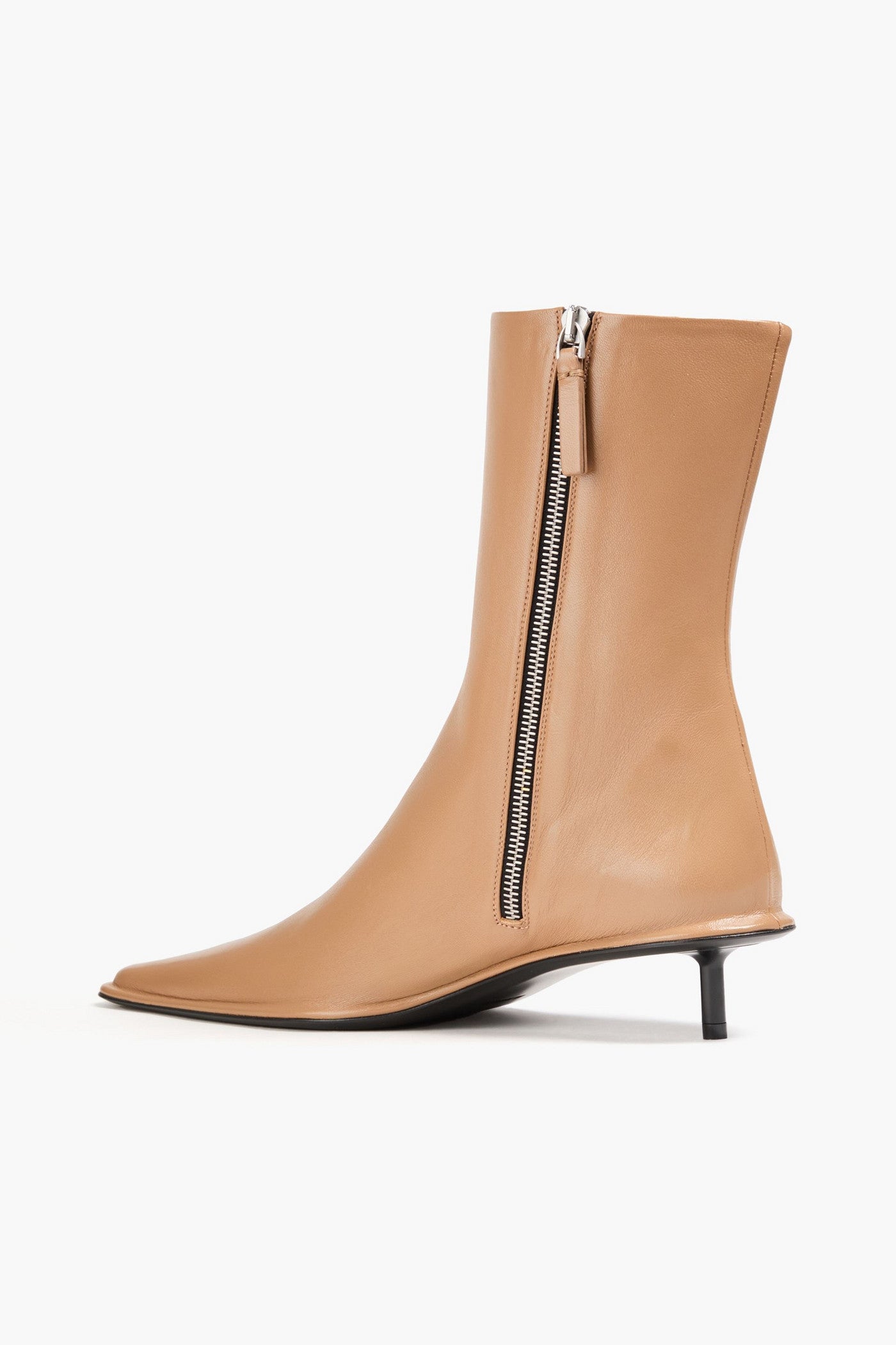 Jil Sander Leather Ankle Boots Neutral Women's