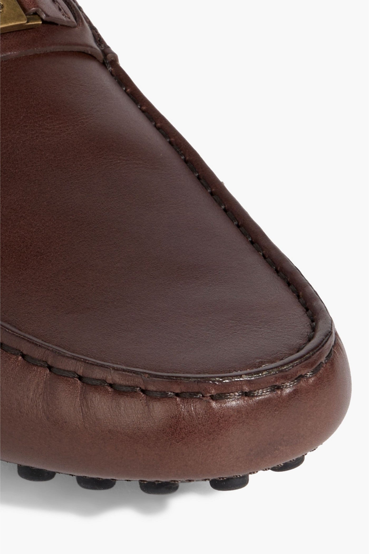 Tod's Embellished Leather Loafers Brown