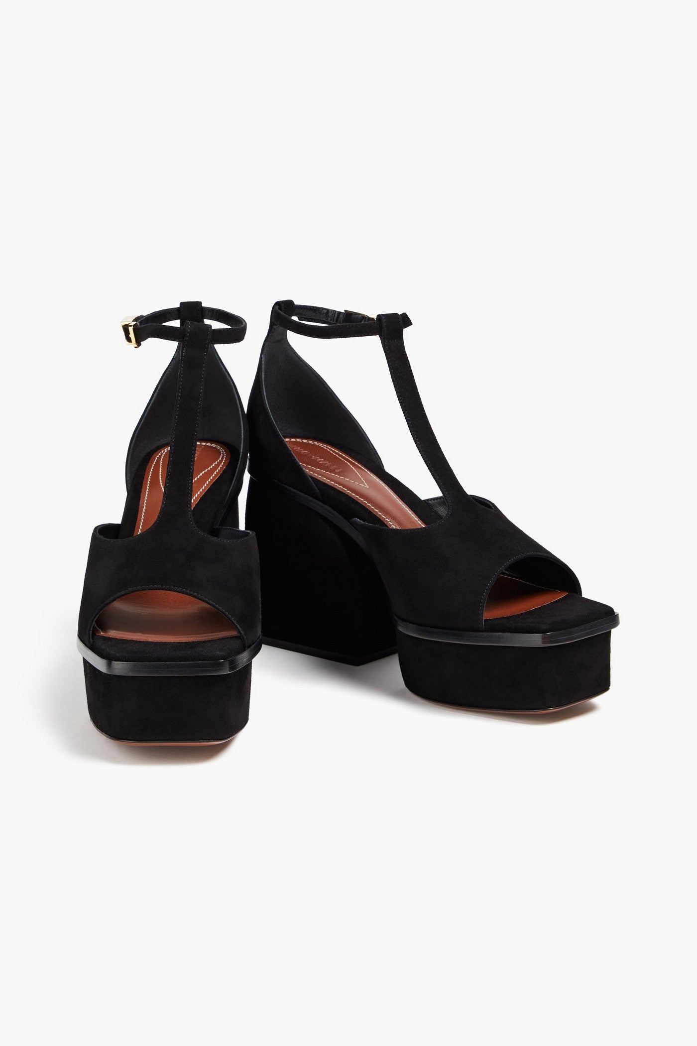 Zimmermann Suede Platform Sandals Black Women's