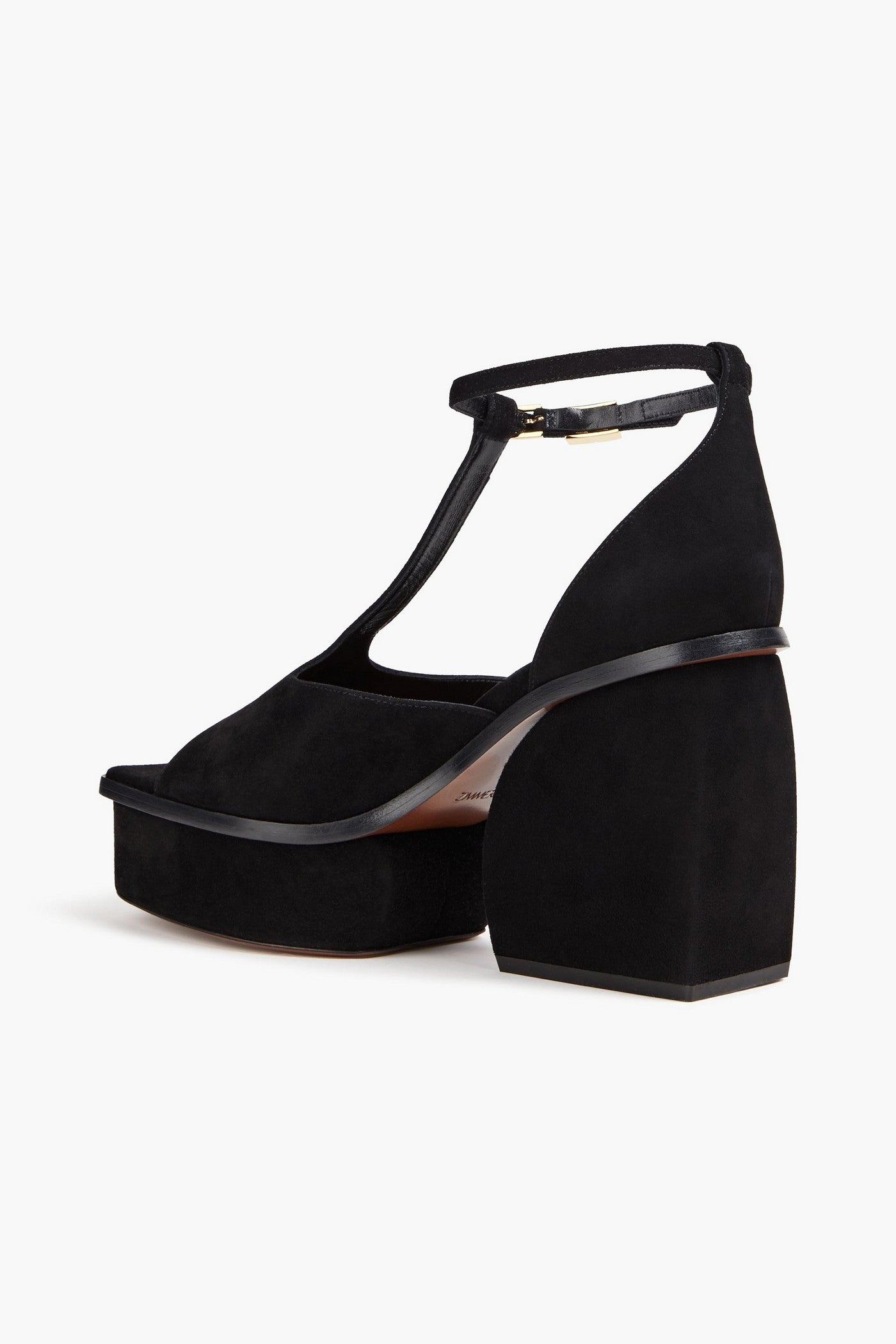 Zimmermann Suede Platform Sandals Black Women's
