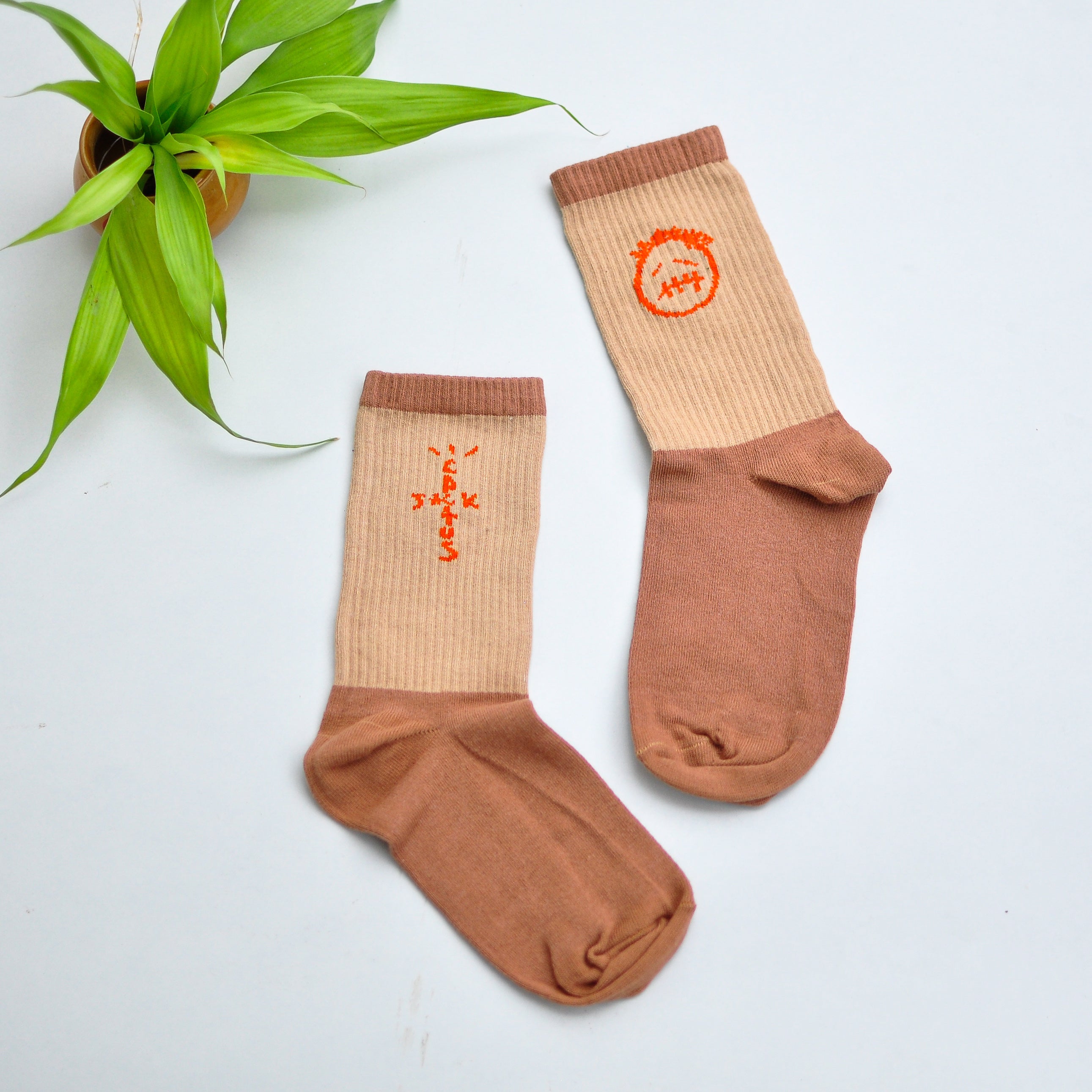 Khakhi - Brown Travis Scott Socks | Cactus Jack Socks