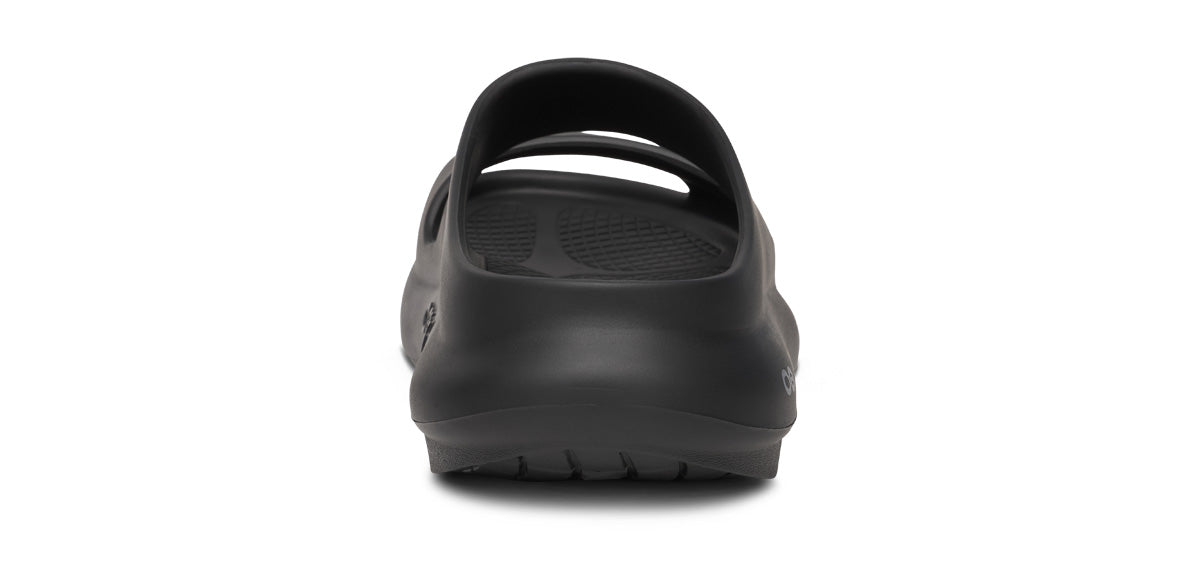 Oofos Women's Two-Strap Sandal Black