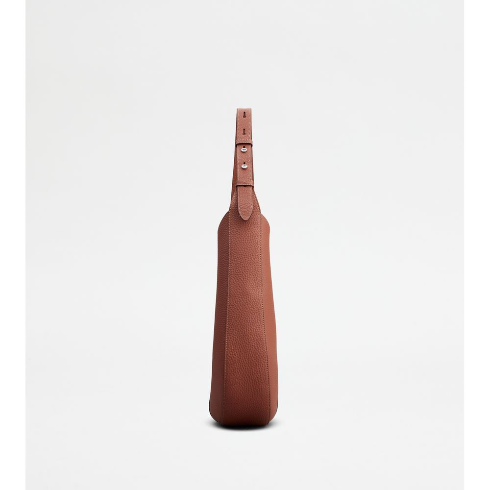 Tods Di Bag Hobo In Leather Small Brown