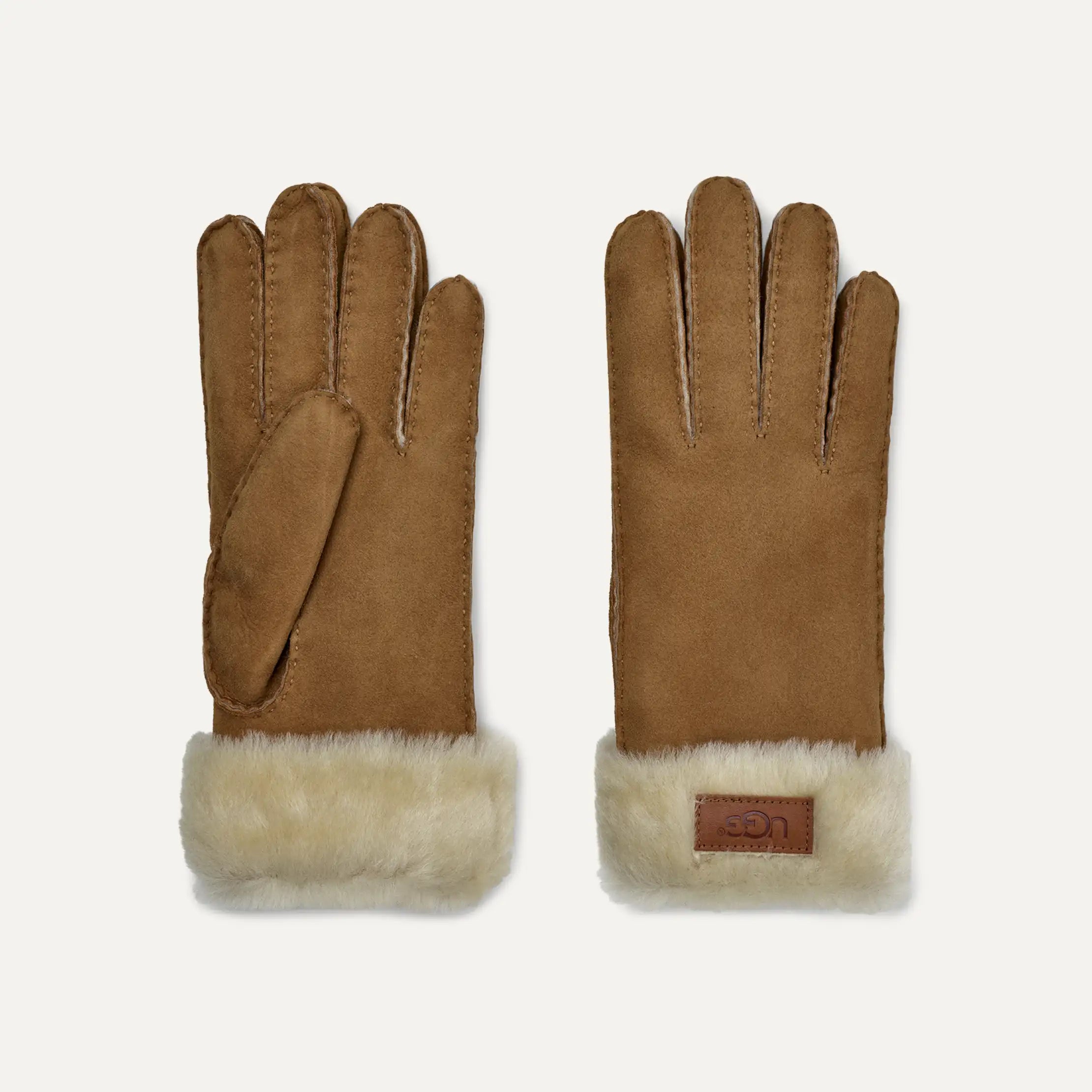 Ugg Turn Cuff Glove Chestnut